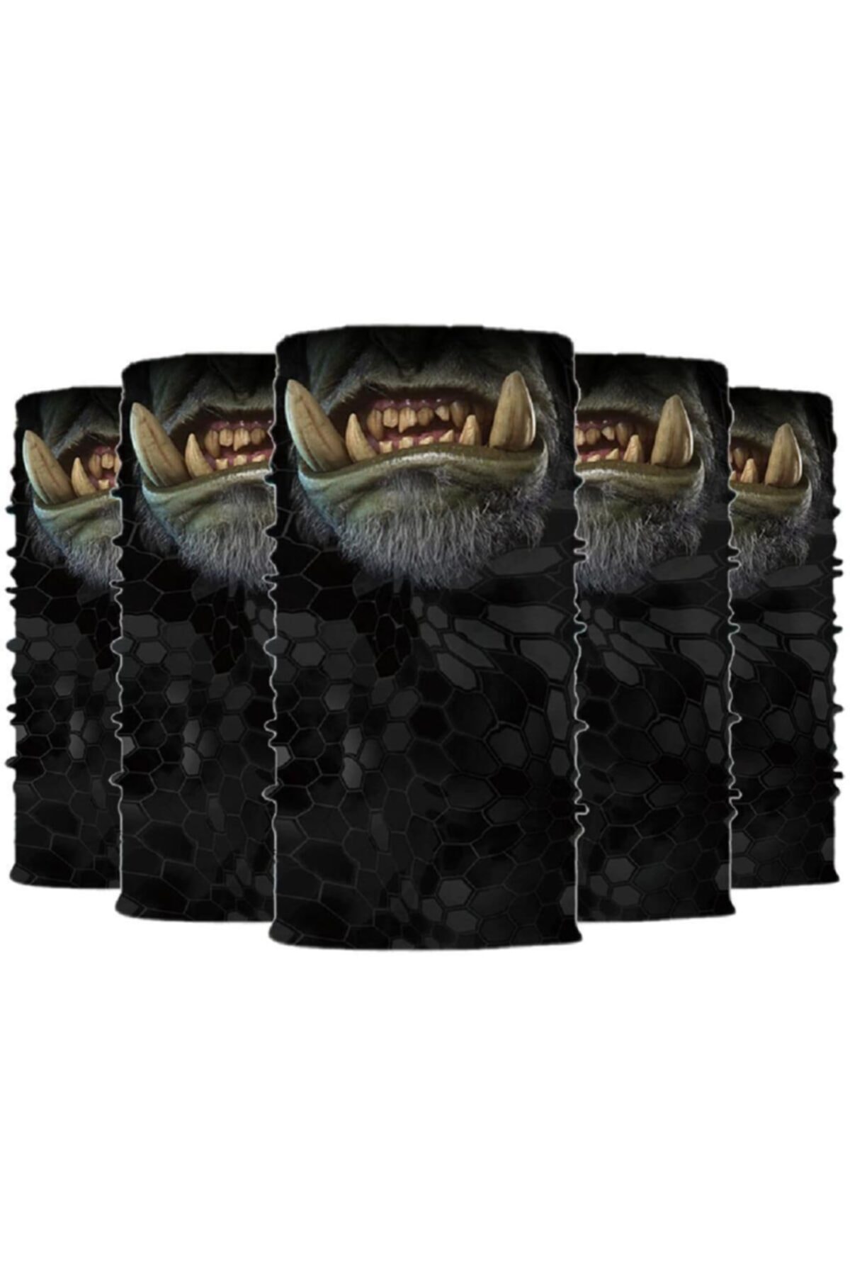 Knmaster Gorilla Buff Bandana Boyunluk Maske Saç Bandı 5'li Paket