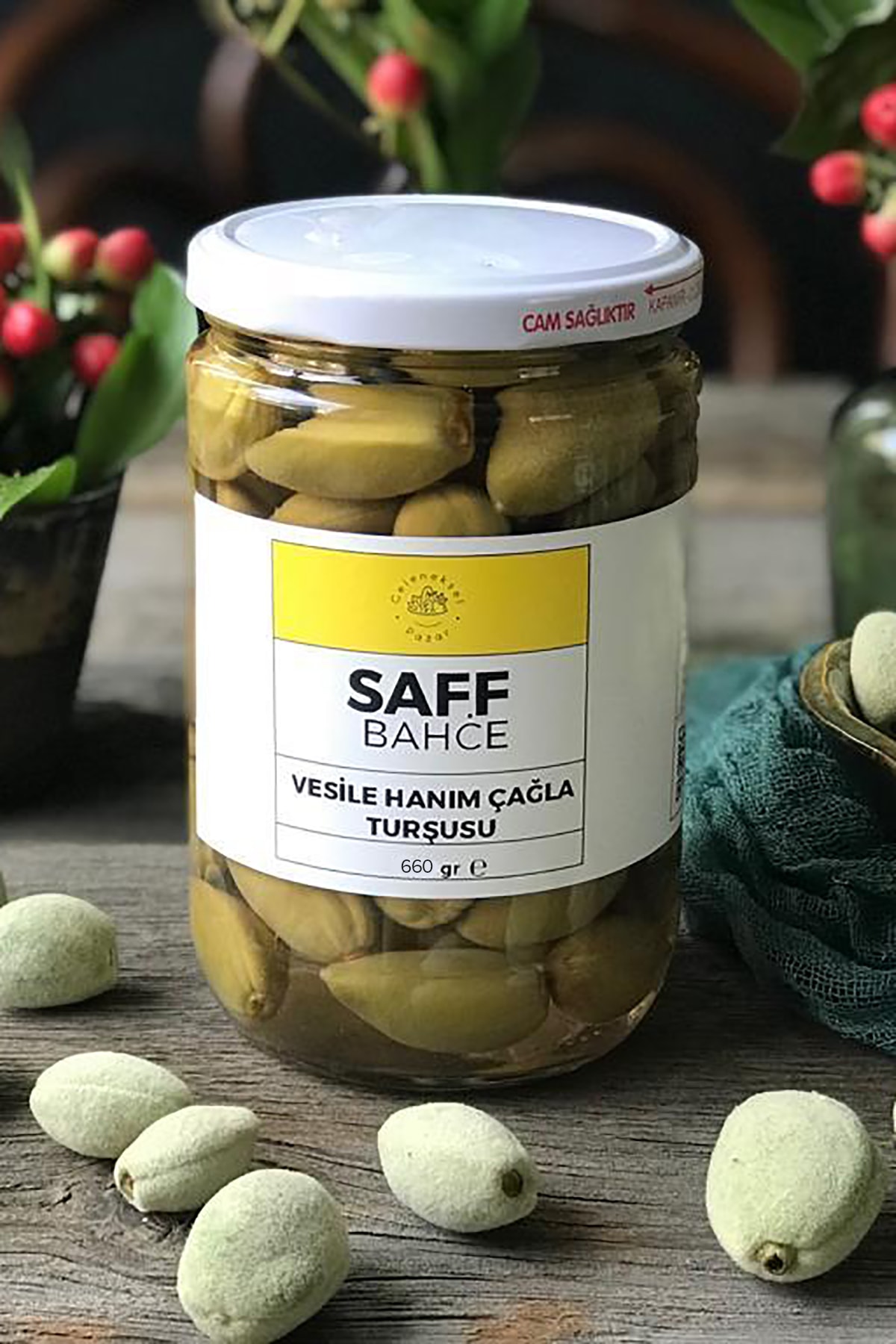 SaffBahçe Vesile Hanım Çağla Turşusu (660 Gr)