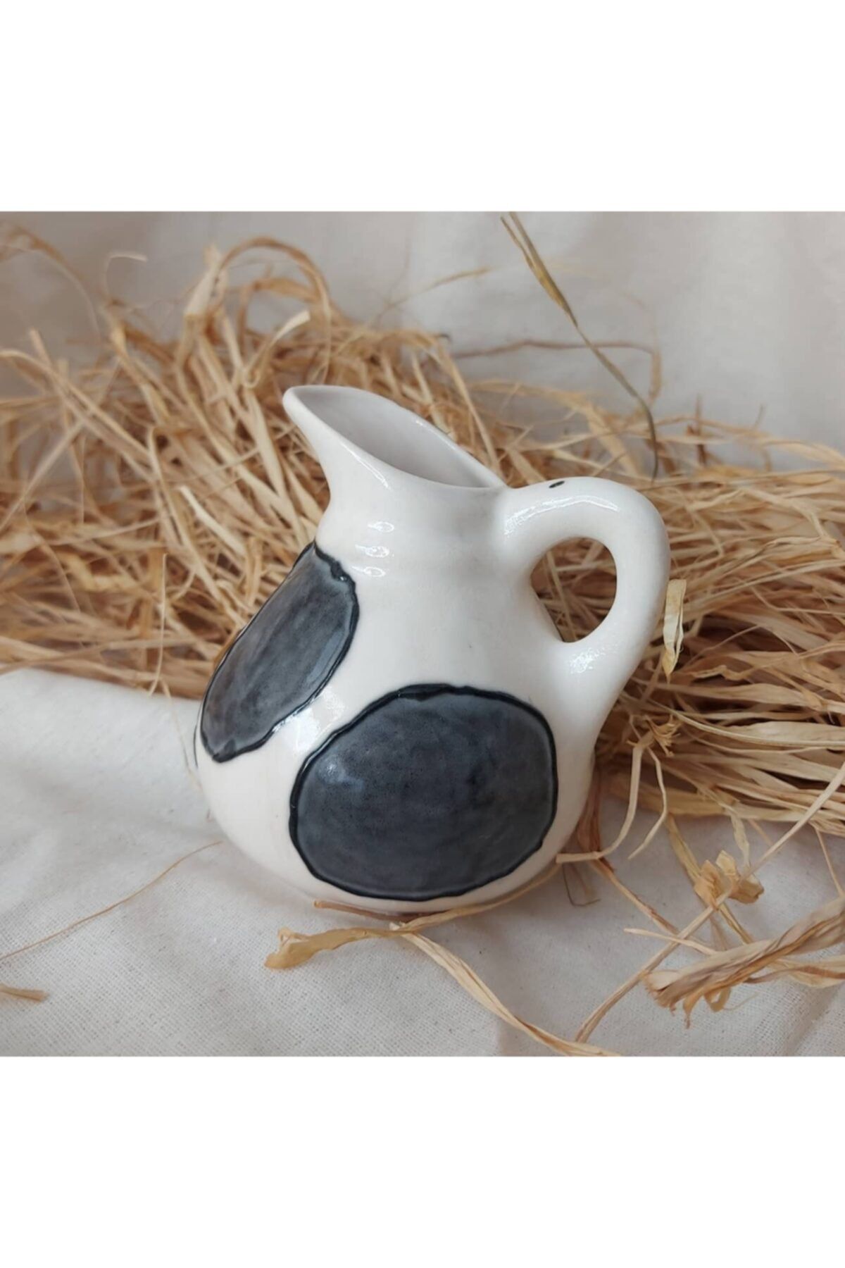 Ceramic istanbul Crow El Yapımı Seramik Sütlük