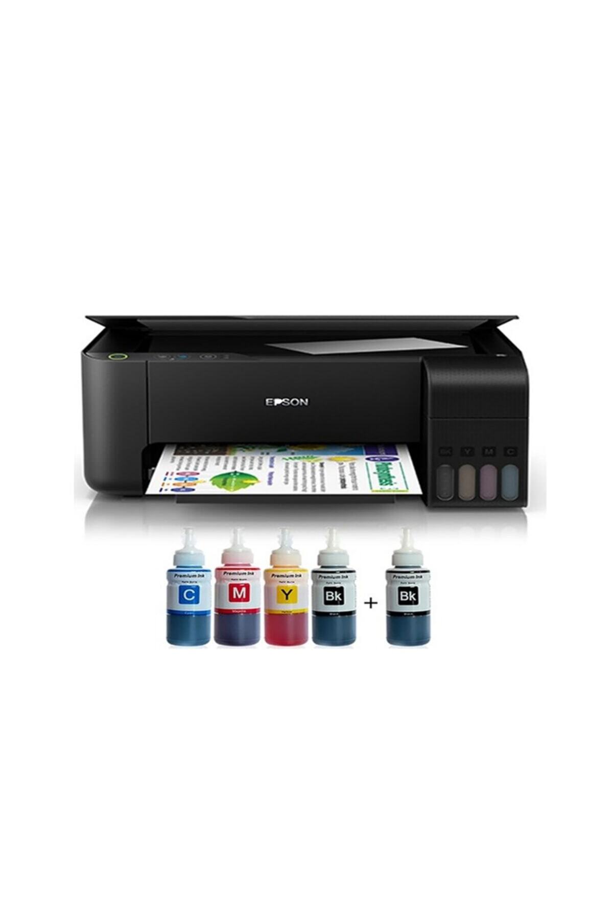 EPSON L3250 Yazıcı + 1 Siyah Mürekkep Hediye