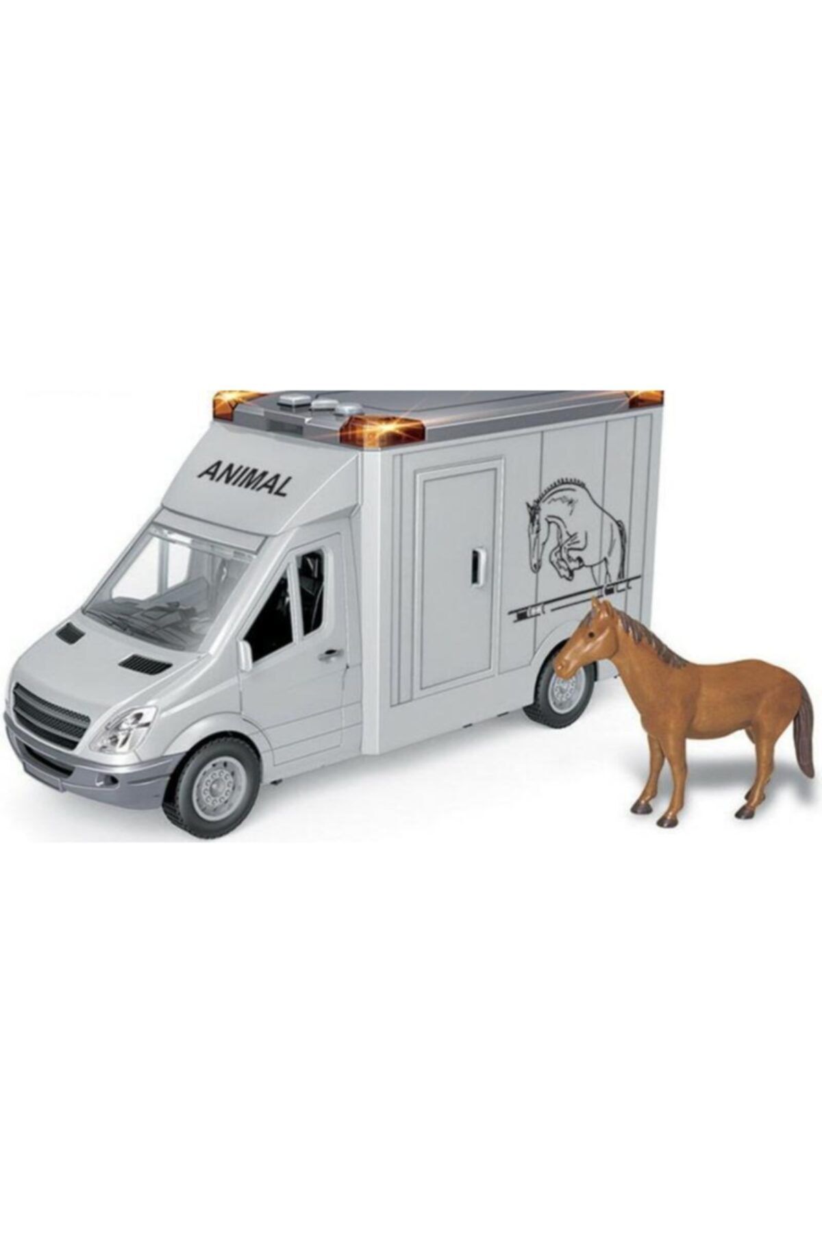 OYUNCAKSAHİLİ Karavan Oyuncak At Oyuncak Kapılar Açılır Işıklı Sesli Sprimter Tarzı