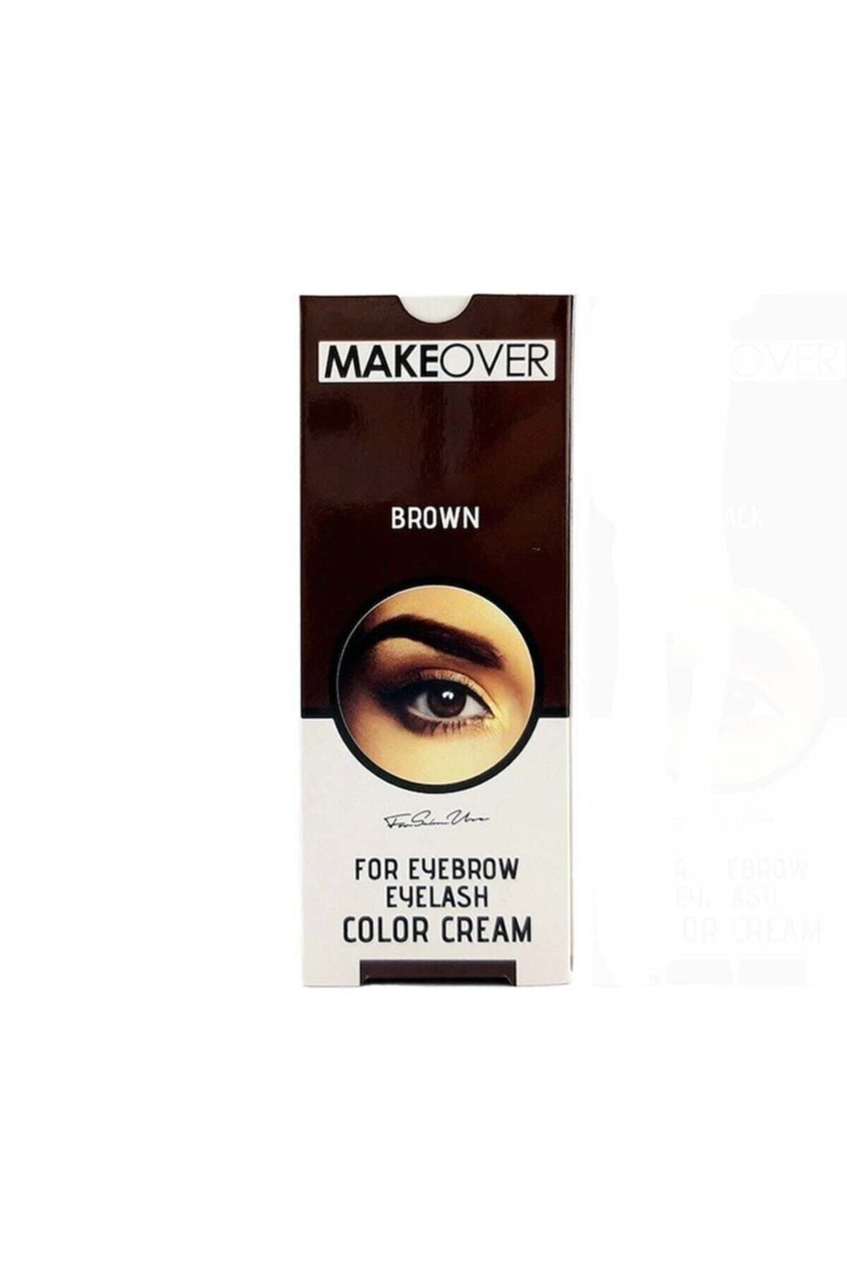 Makeover Color Cream Makeover Kaş Kirpik Boyası Brown- Kahverengi
