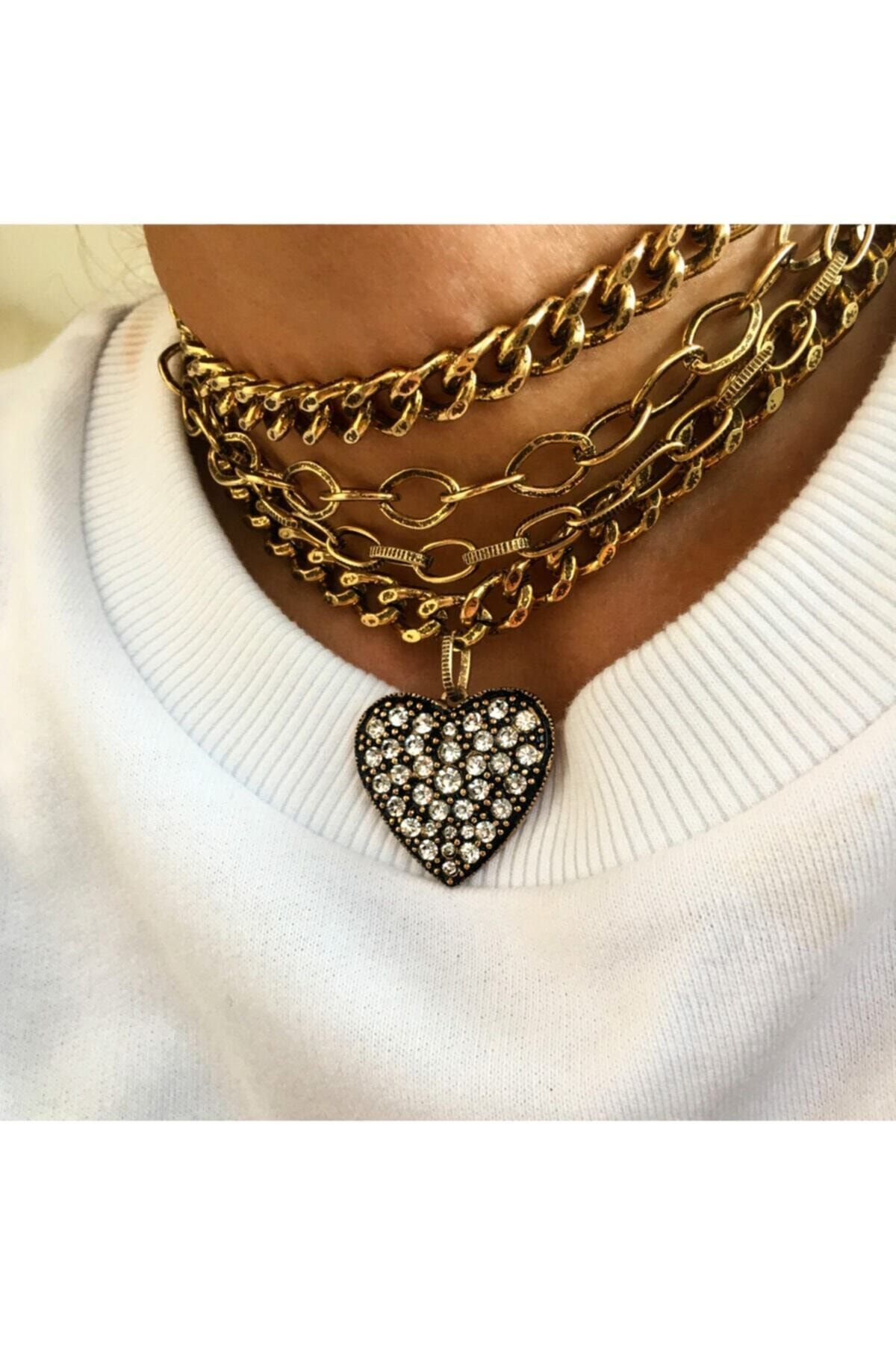 Bayemeyc Winding Kalpli Bronz Choker Kolye