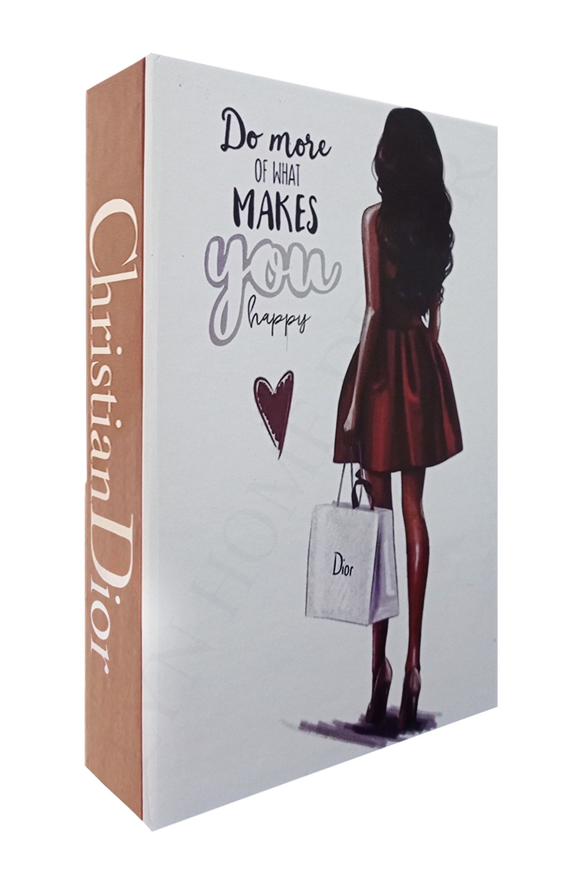 LYN HOME & DECOR Makes You Happy Dekoratif Kitap Kutu