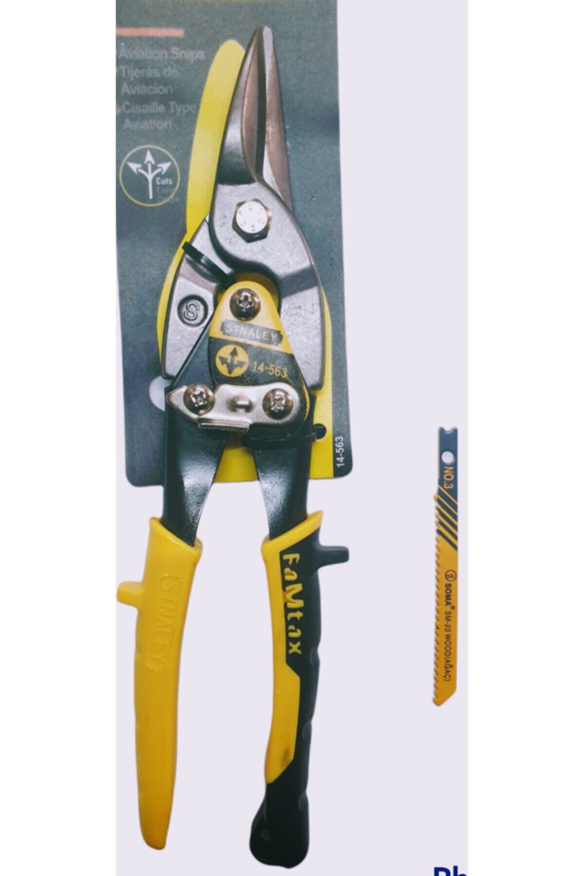 makroyapimarket Makro 250 Mm Alüminyum Teneke Ve Sac Kesme Makası Düz