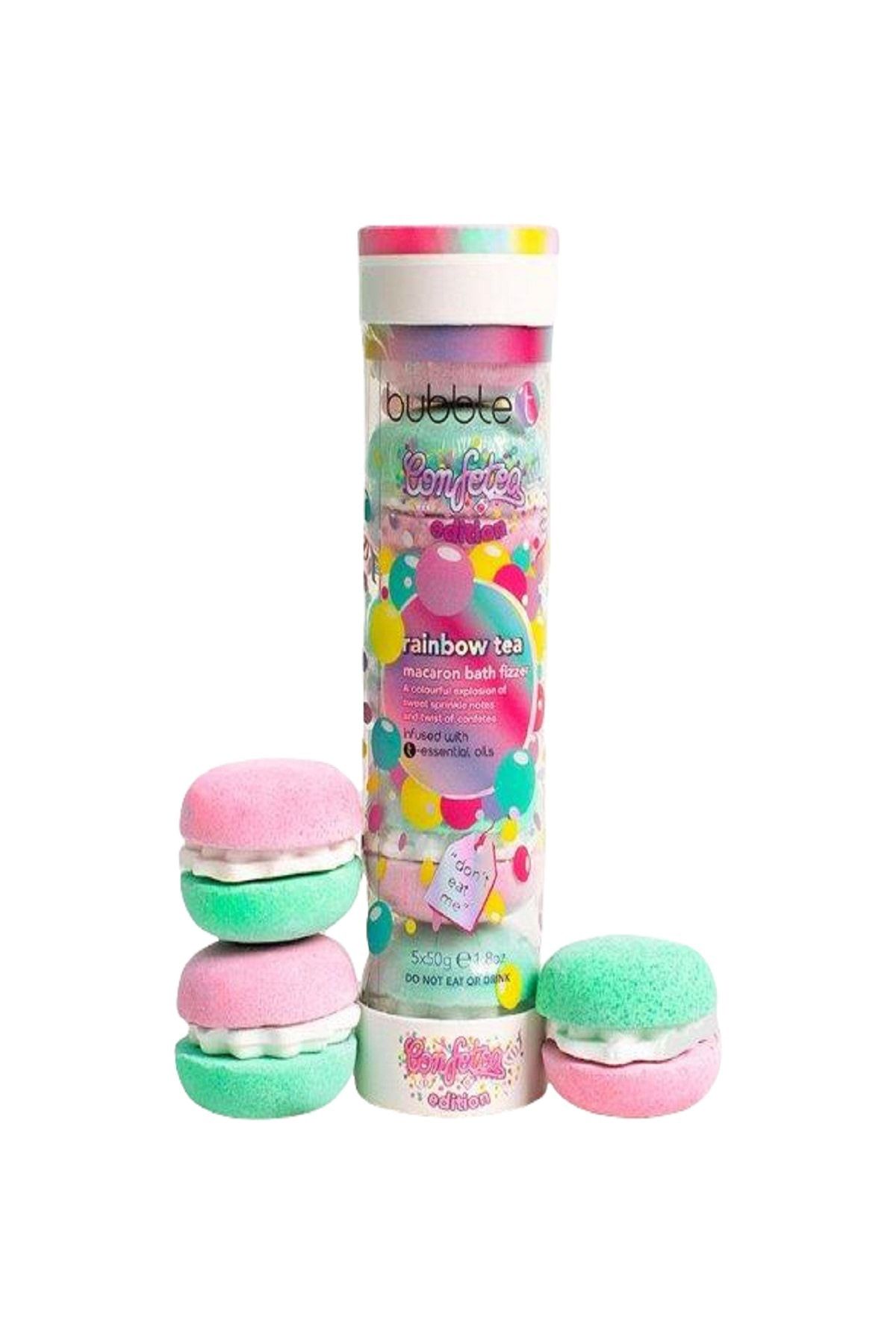 Bubble T Gökkuşağı Makaron Banyo Topları (5X50G)
