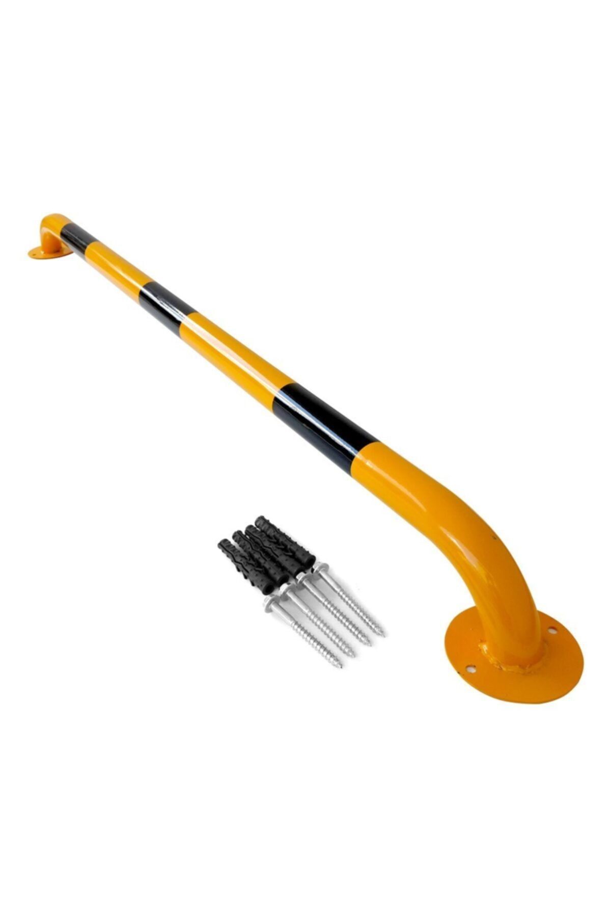 İleri Trafik Oto Park Araç Stoperi Boru Tip Sarı 200x13cm 60mm 10 Adet Indirimli Set