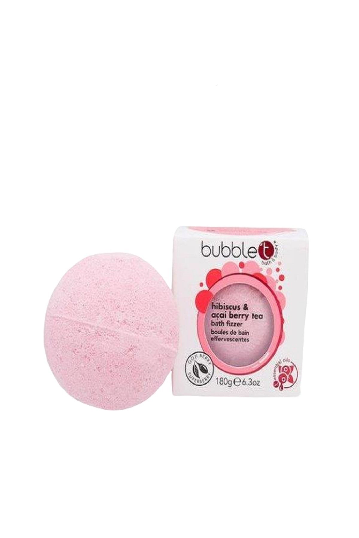 Bubble T Hibiscus & Acai Üzümü Kokulu Banyo Topu (180G)