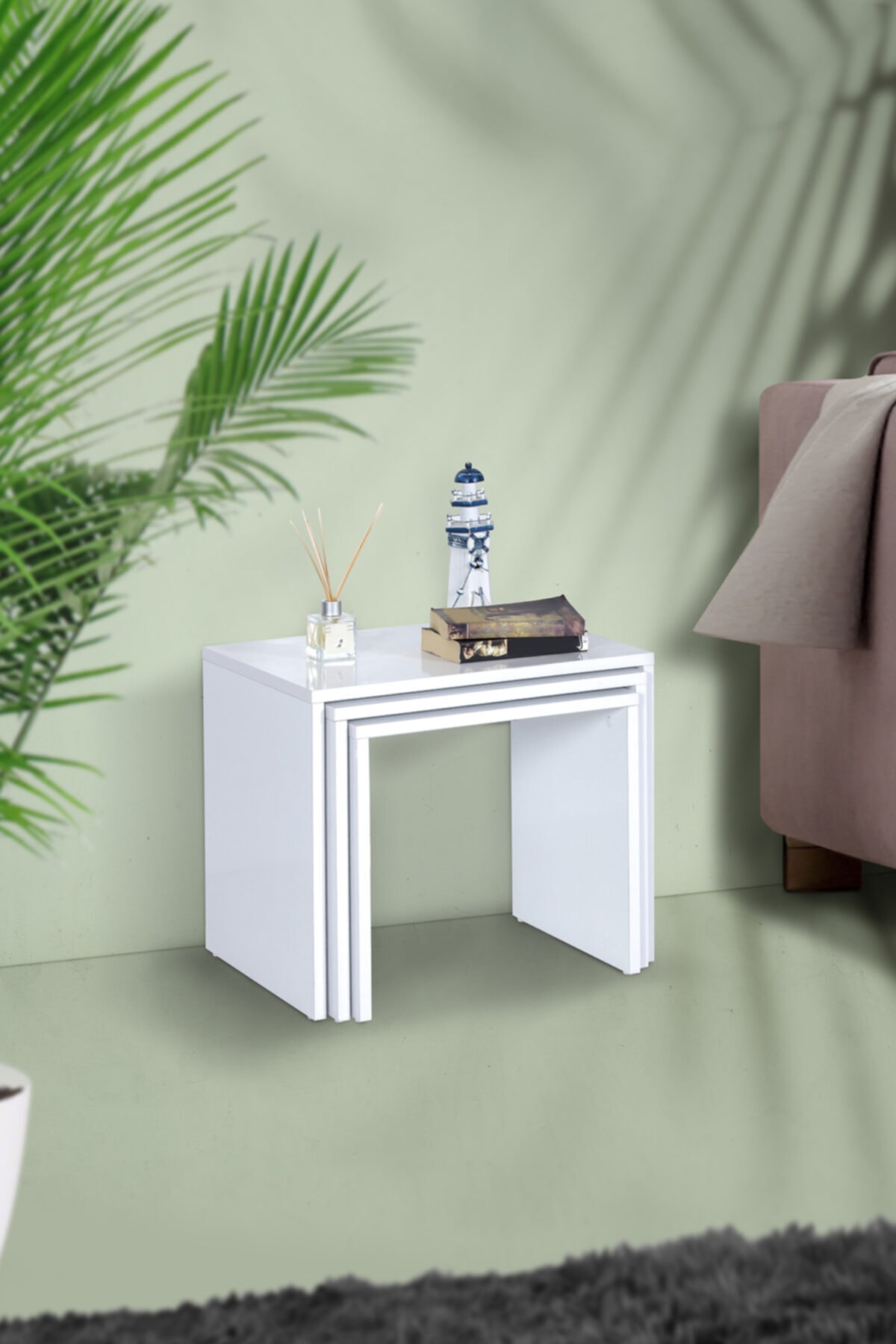 Mars Banyo Akyaka 3 Lü 18 Mm Mdf Lam Çalışma Odası +yatak Odası +salon +balkon Zigon Sehpa