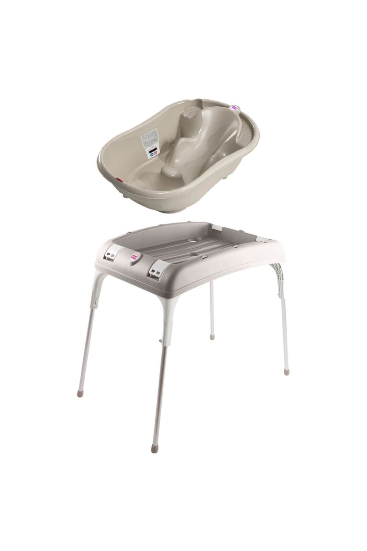 OkBabyy Okbaby Onda Banyo Küveti & Banyo Küvet Taşıyıcı / Gri