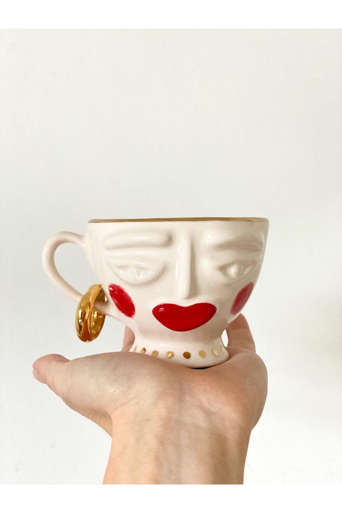 TodAndCo Coffee Shot Kırmızı Makyaj Kahve Fincanı