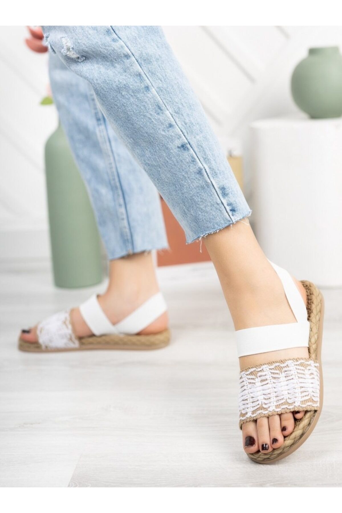 ayakkabıhavuzu Terlik Beyaz
