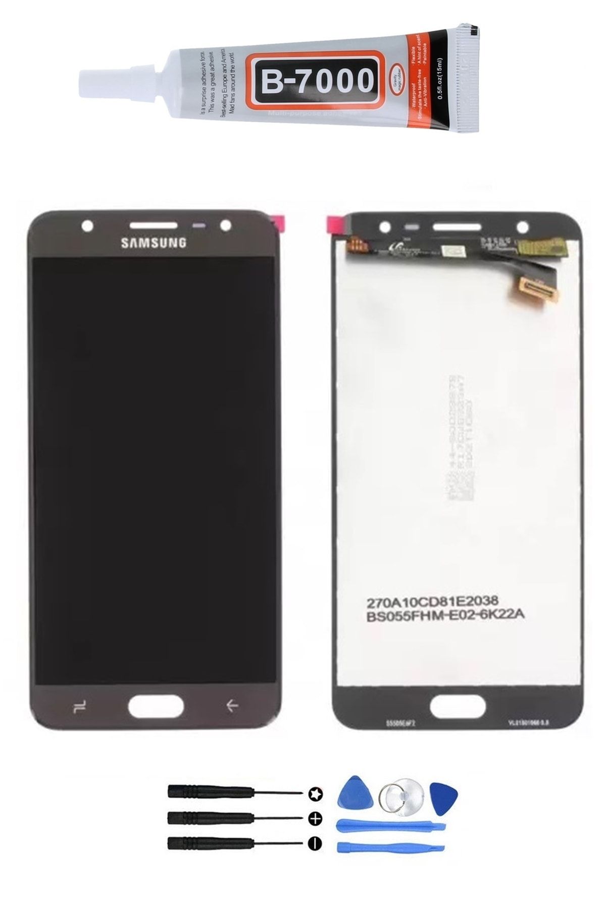TURANTECH Samsung Galaxy J7 Prime 2 Sm-g611f Lcd Ekran Dokunmatik Full Orjinal Tamir Seti Hediyeli Gold Renk