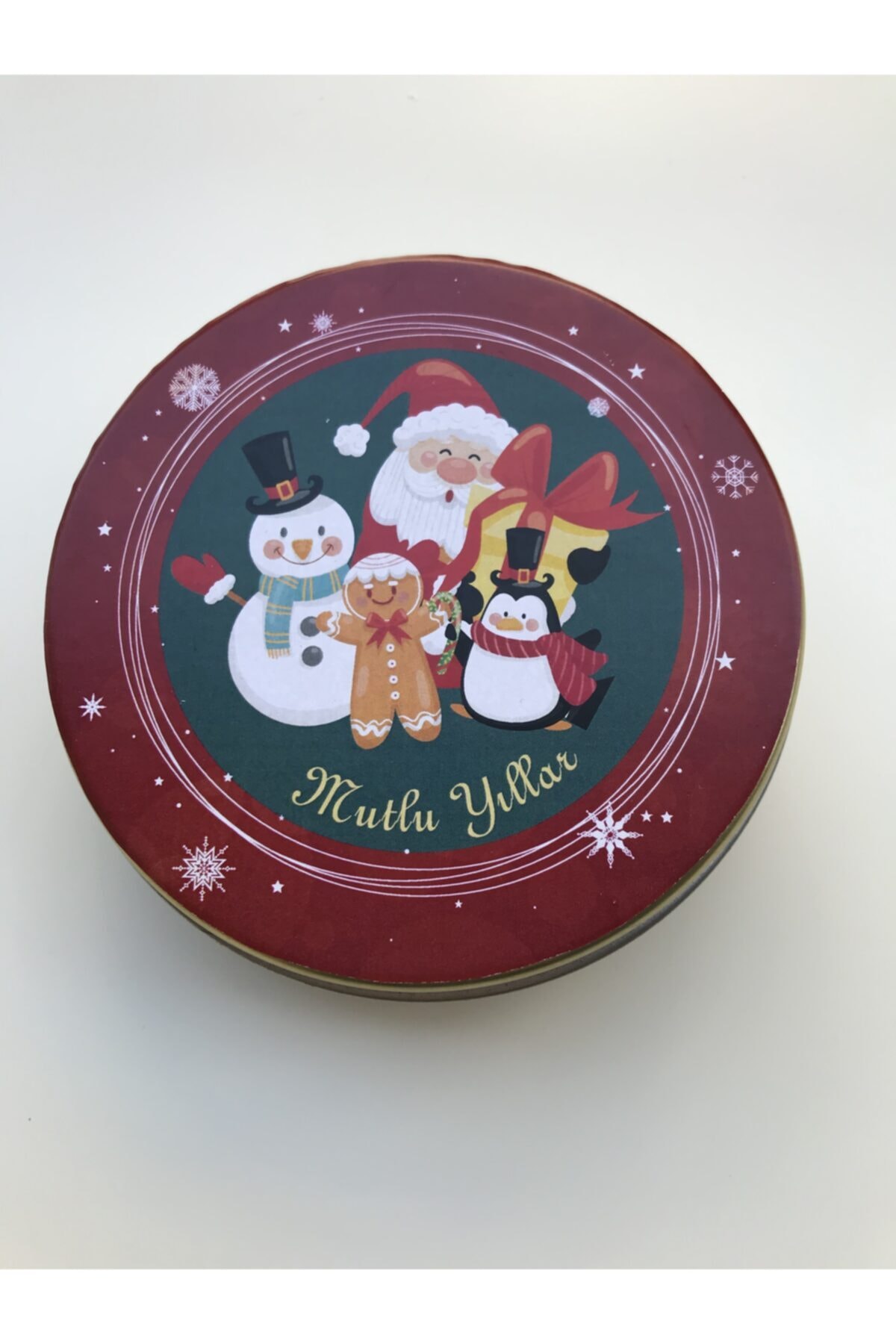 Mutludetaylar Atölyesi Yeni Yıla Özel 10x3 Cm. Metal Kutuda 10'lu Yılbaşı Çikolatası