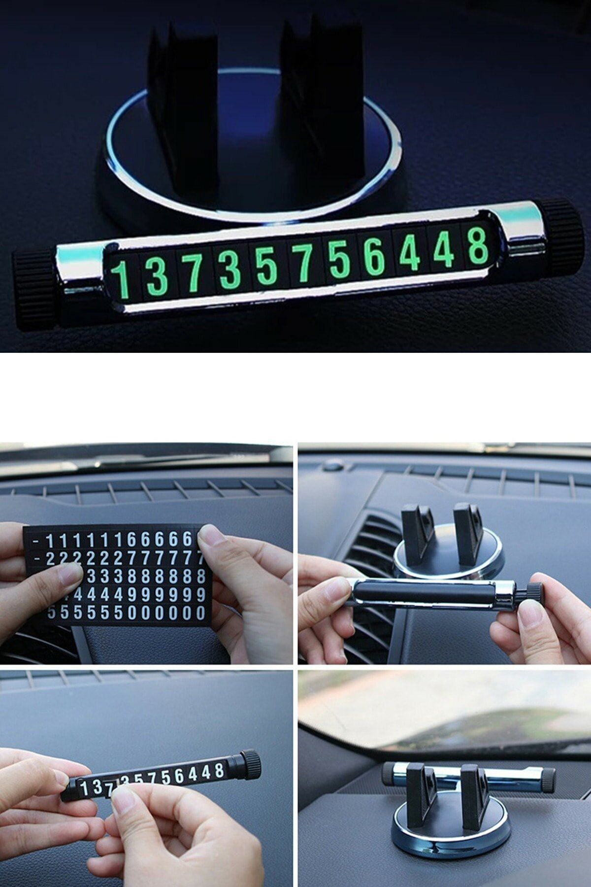 ERSESUAR Fiat Palio Coupe Uyumlu Araç Içi 2in1 Telefon Tutucu Numaratik Parktel