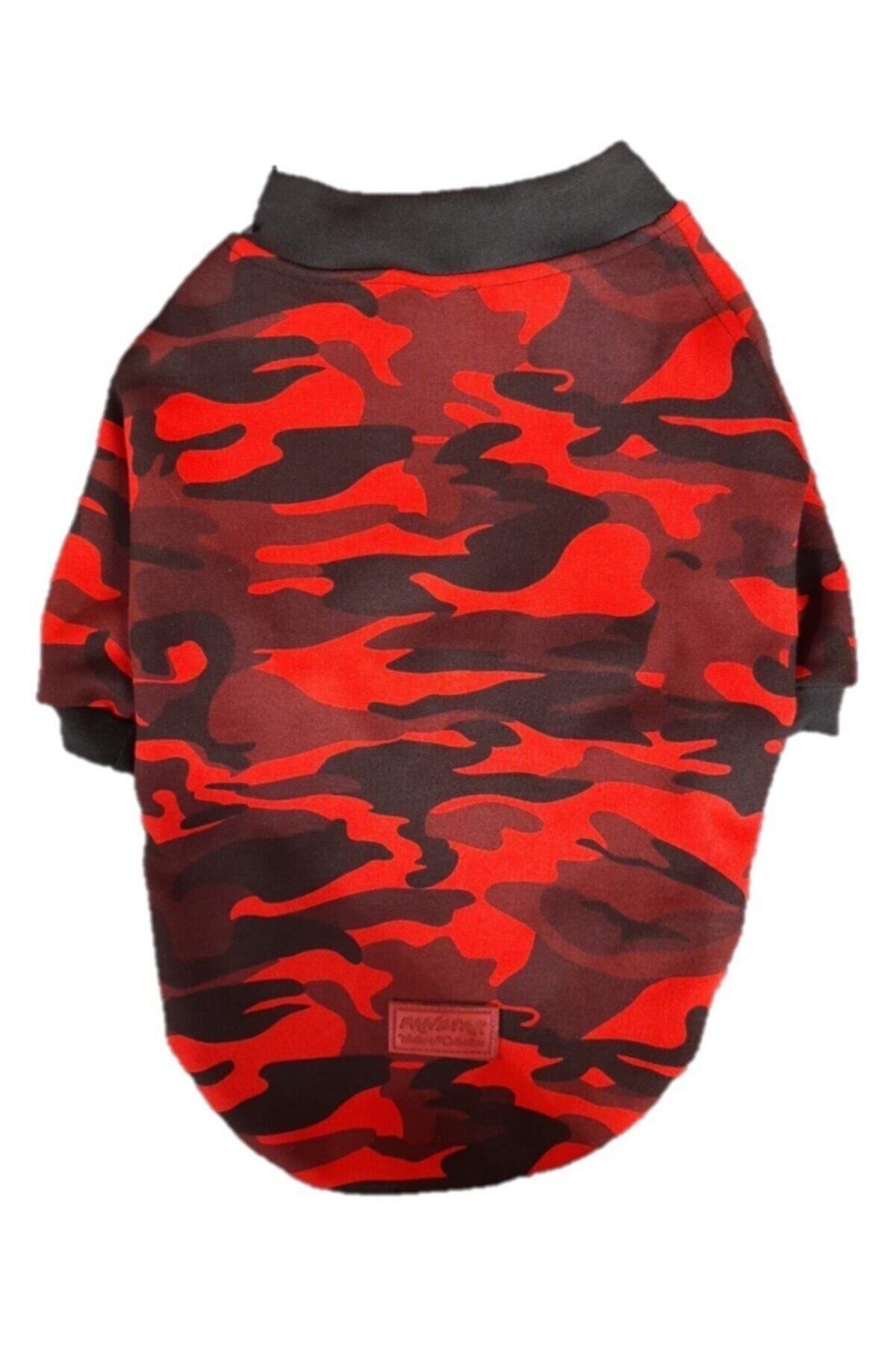 Pawstar Red Kamouflage Sweat Büyük Irk