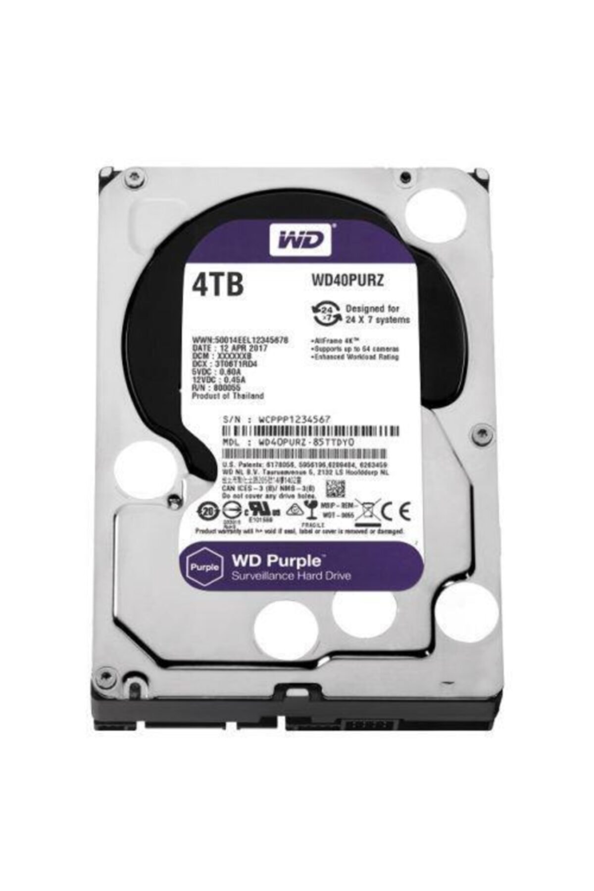 WESTERN DIGITAL Wd40purz Purple 3.5\