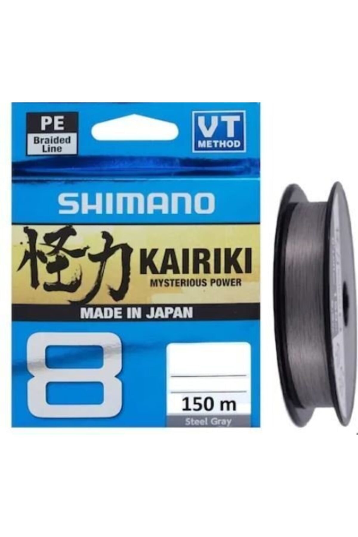 Shimano Kairiki 8 150m Steel Gray Ip Misina