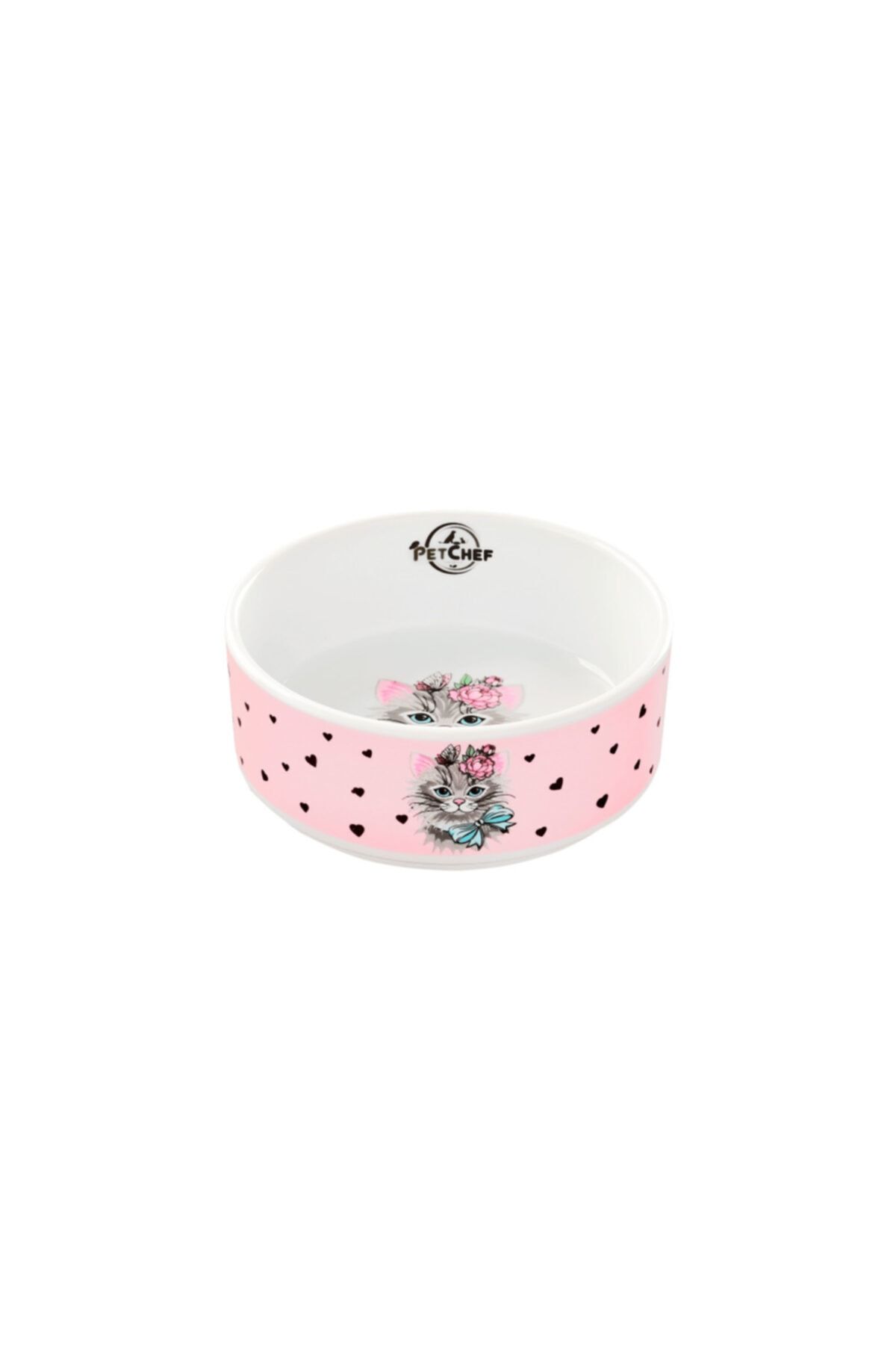 Petchef Porselen Kedi Mama Kabı 12 Cm Çakıl