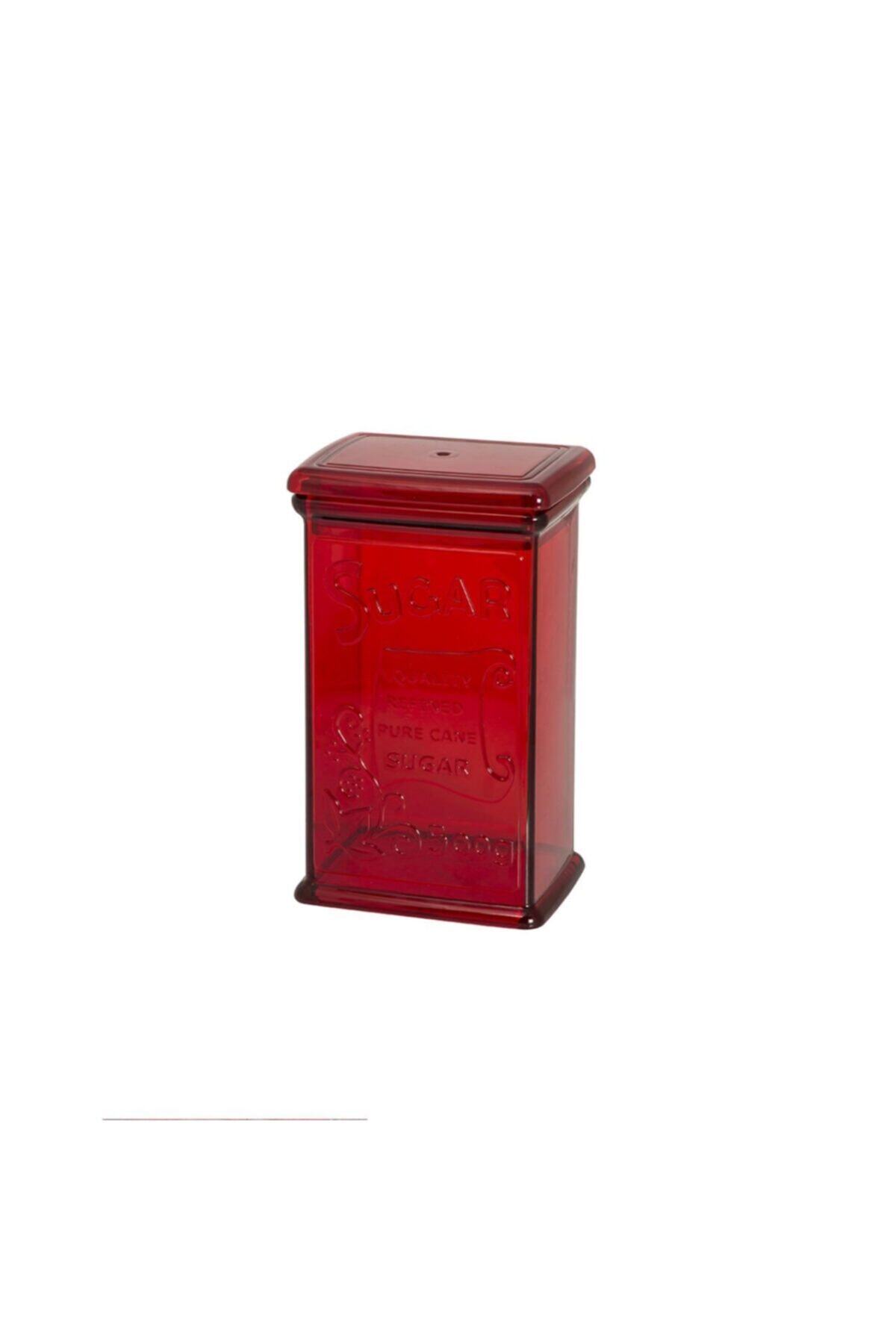 Prestijshop Kırmızı Şeker Kavanozu