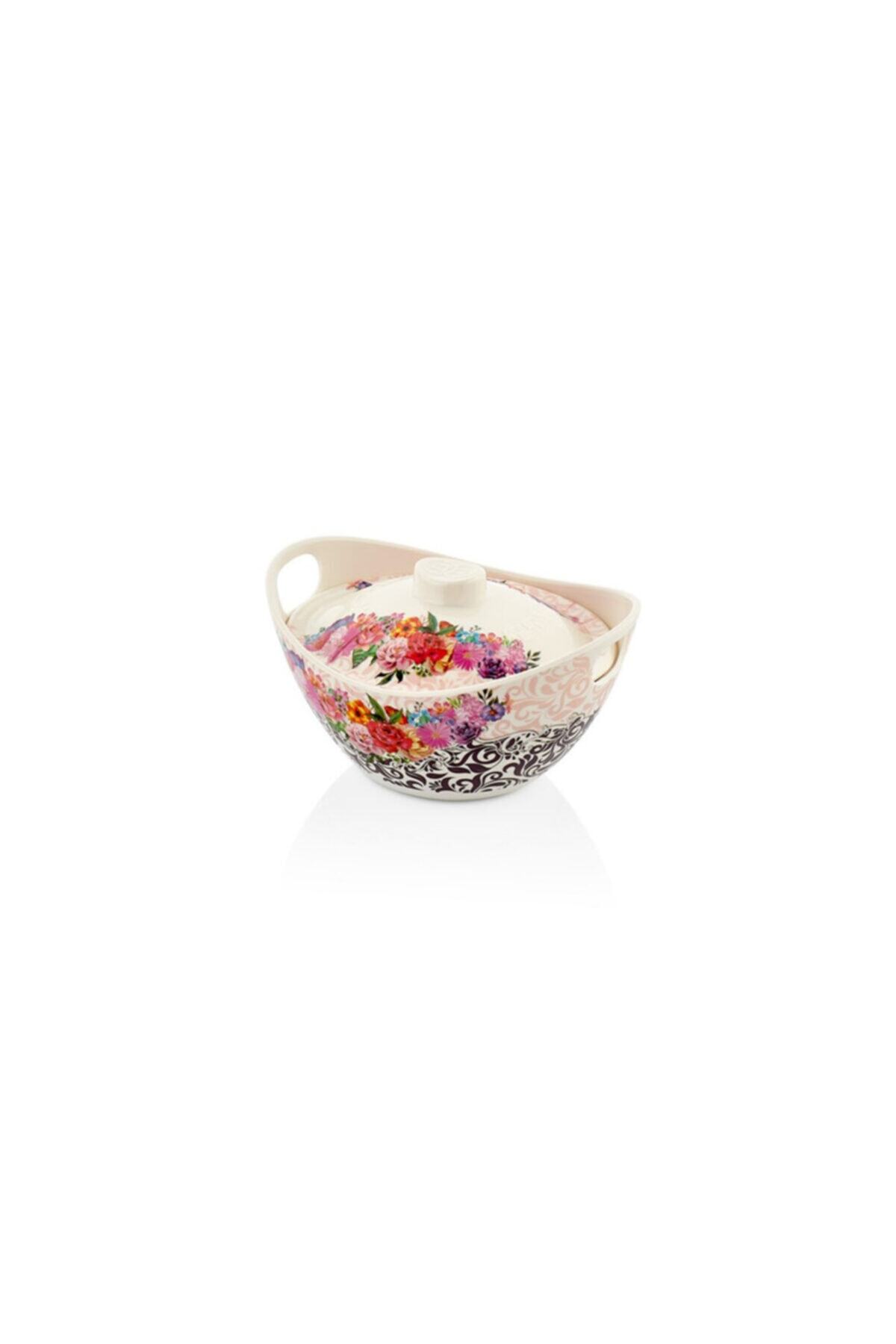 MorzaPazarı Melamin Desenli Şekerlik 17cm (17.3x14.5x10cm 278gr)
