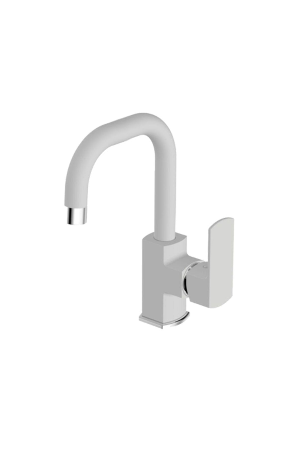 Bien Salvo Kuğu Borulu Lavabo Bataryası Ipek Pütürlü Beyaz Bl31044517