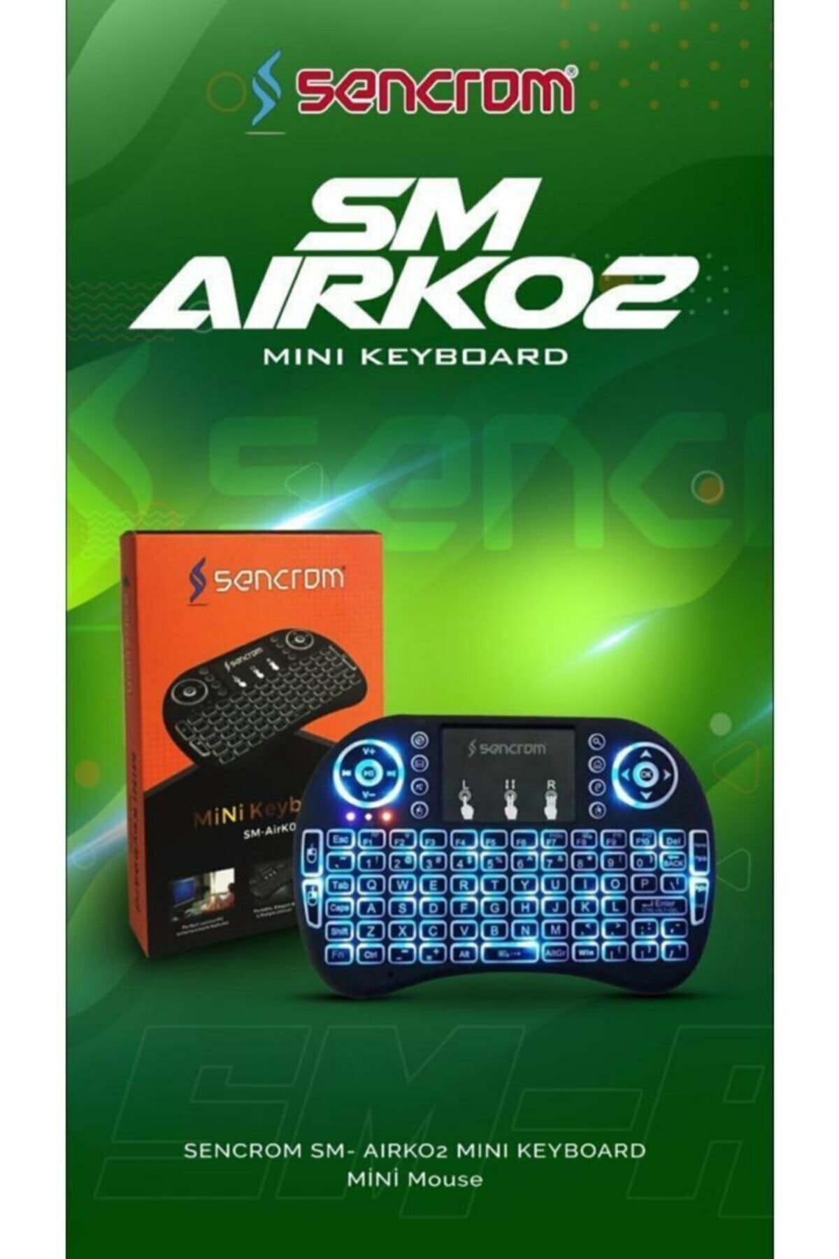 SENCROM ELEKTRONİK Mini Klavye Sencrom Sm-aırko2 Mini Keyboard