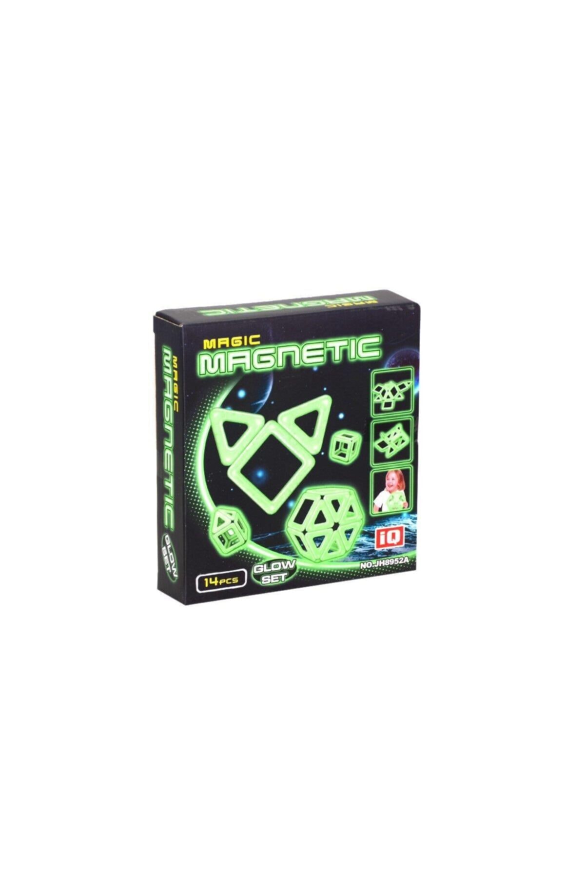 Kızılkaya Oyuncak Kzl-jh8952a Kızılkaya, Sihirli Parlayan Manyetik Set 14 Parça Magnet