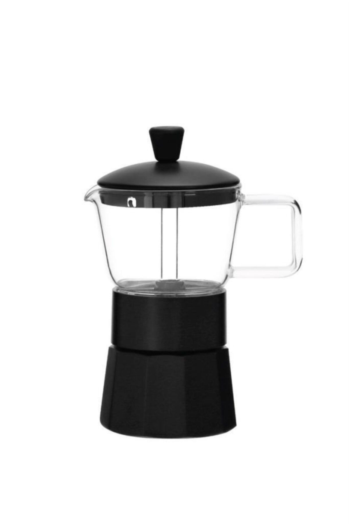 Bambum Taşev Stone 3 Fincan Cam Moka Pot T3379