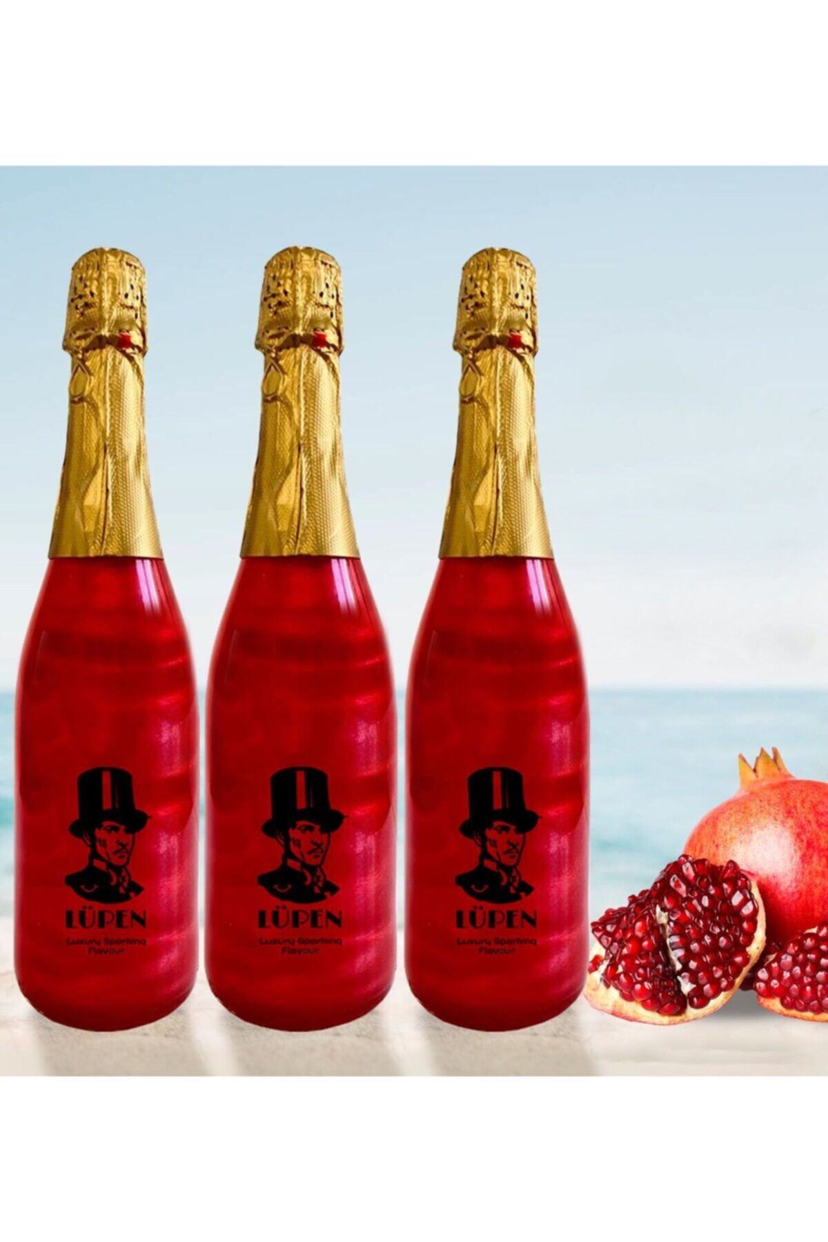 Lüpen Simli Lux Nar Aromalı 750 Ml Gazlı İçecek 3 Adet