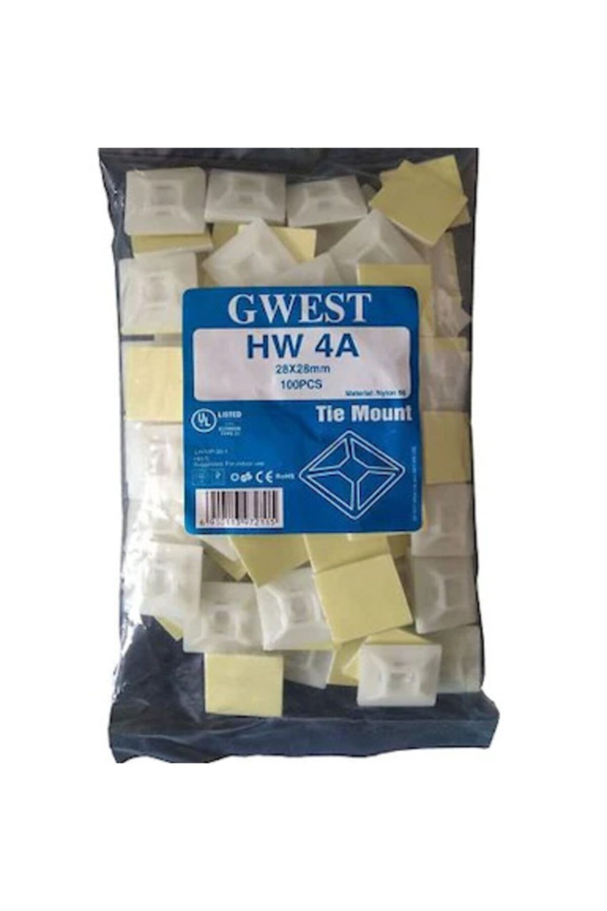 Gwest Hw-4a (28x28mm) Yapışkan Kroşe (100 Adet)