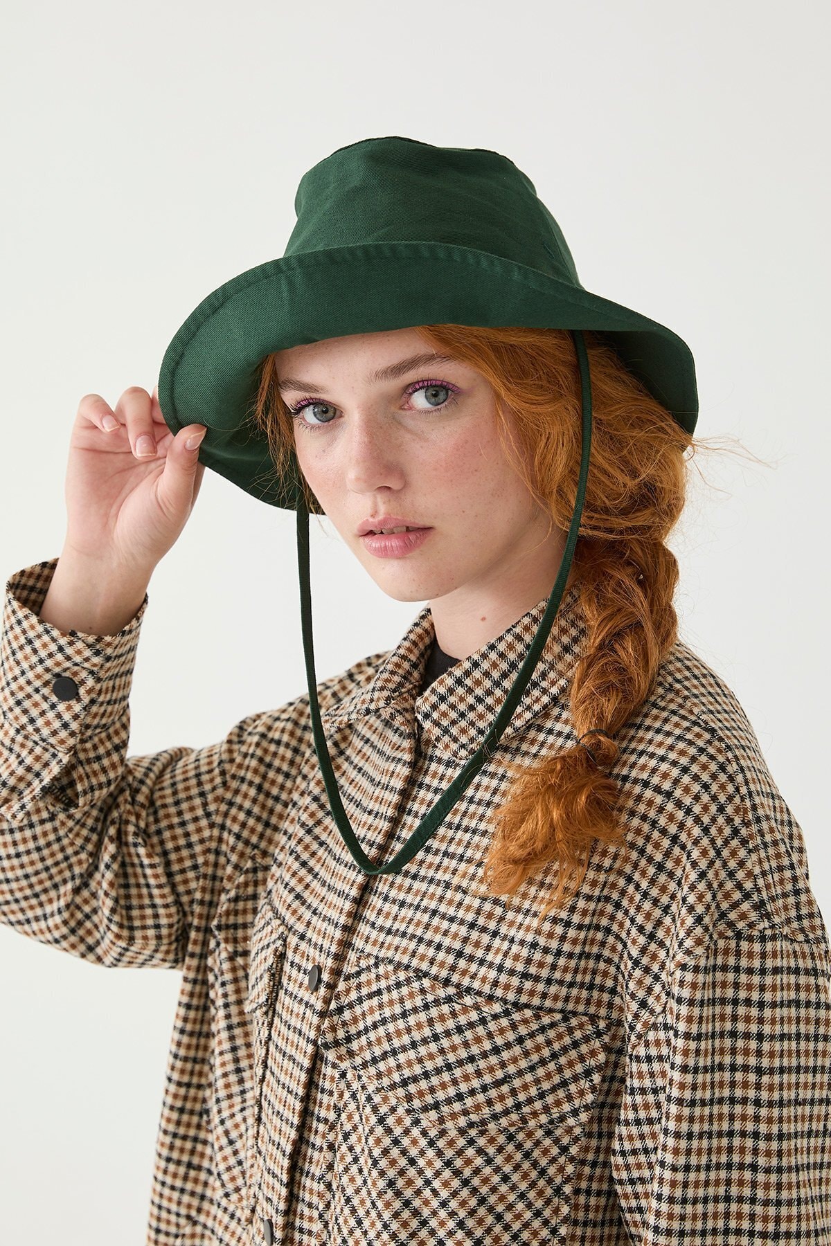 Suud Collection Yeşil Safari Bucket Şapka