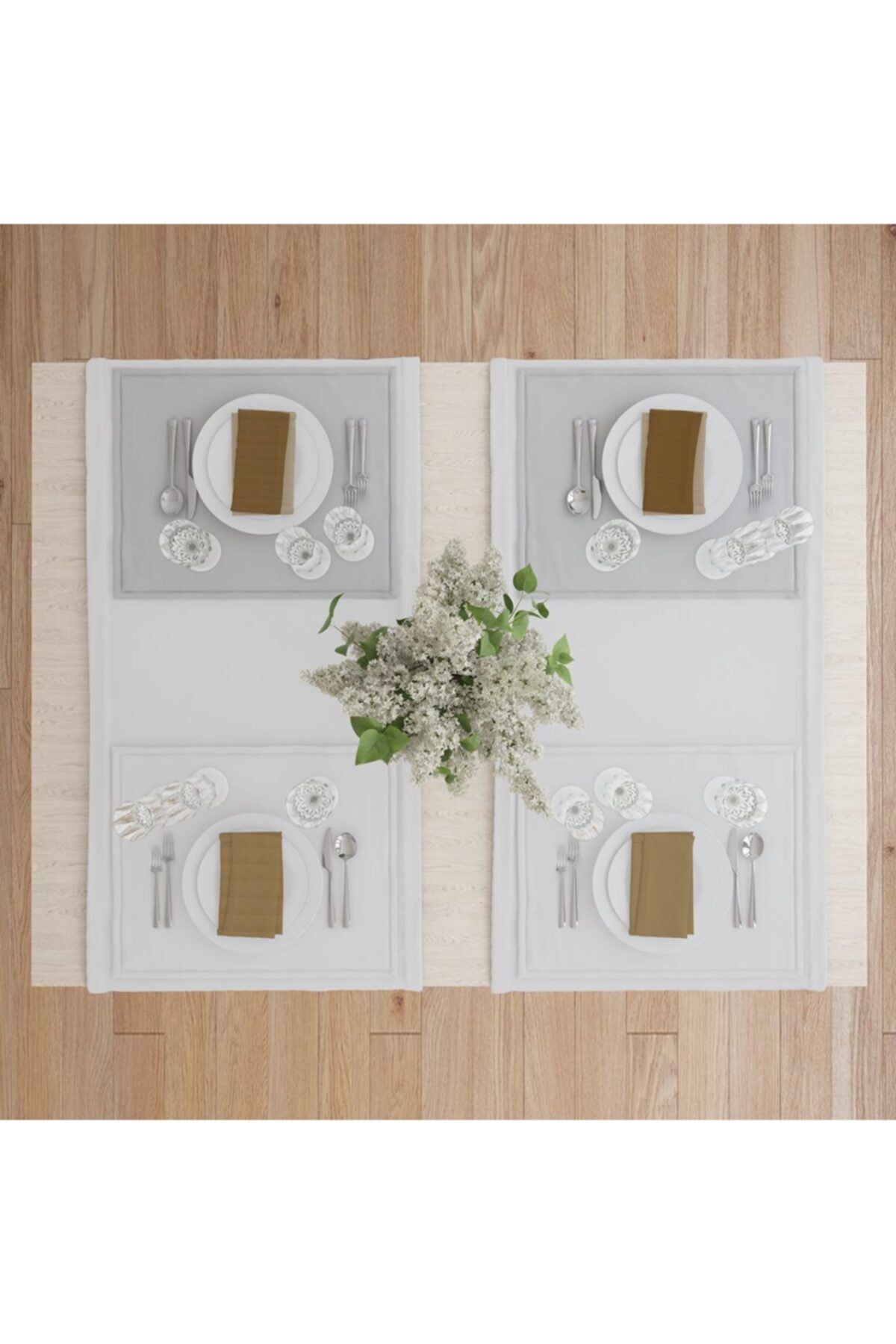 Premier Home Basic 4'lü Kumaş Peçete - Hardal