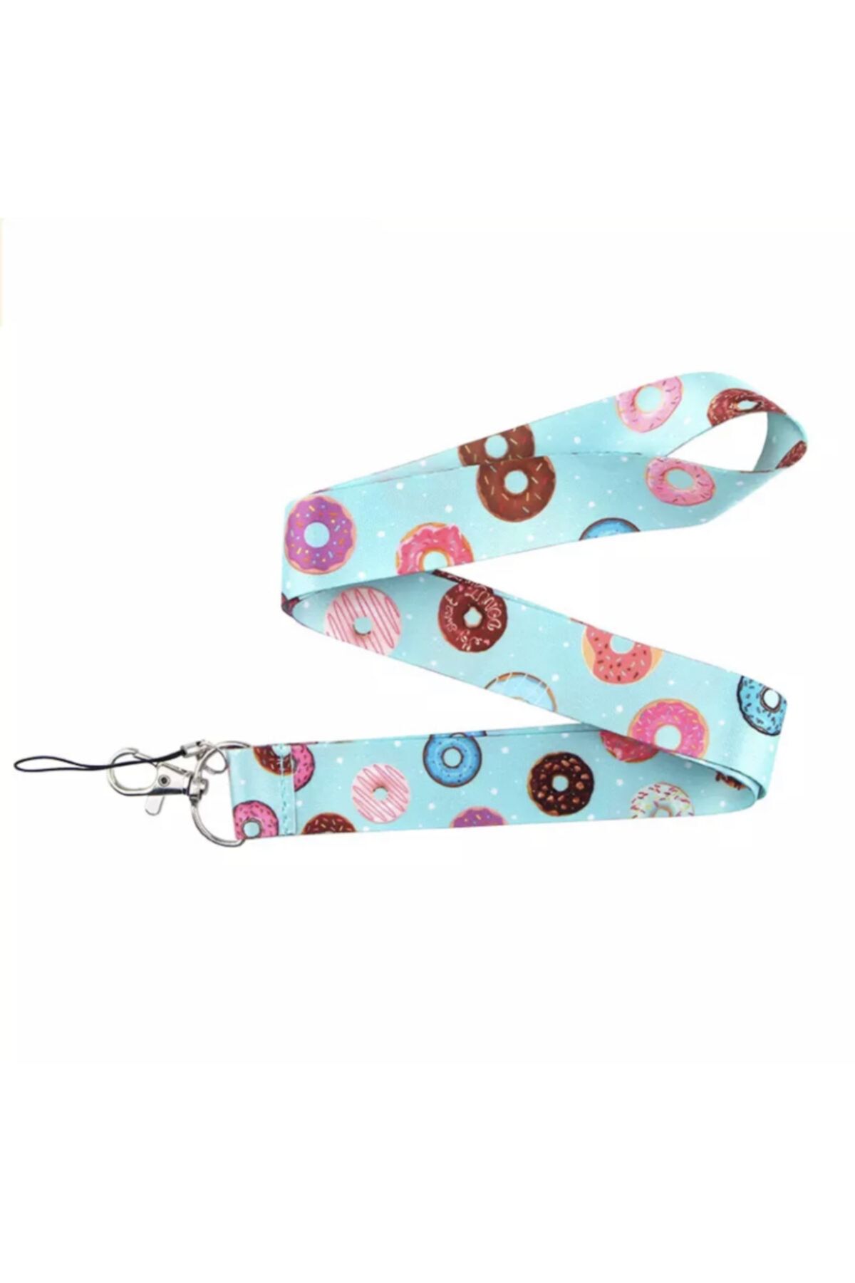 Trouvaille Donut Yaka Kartı Ipi Boyun Askı Ipi Telefon Askısı