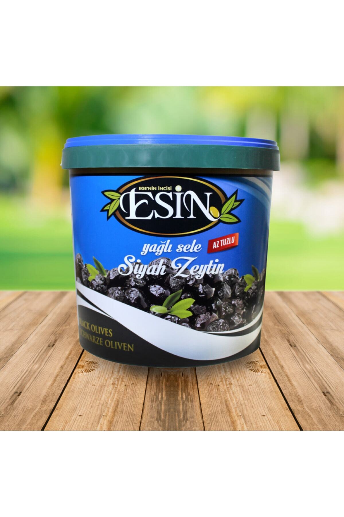 Esin Zeytin Kahvaltılık Yağlı Sele Siyah Zeytin 350-380 Özel Boy 10 Kg.