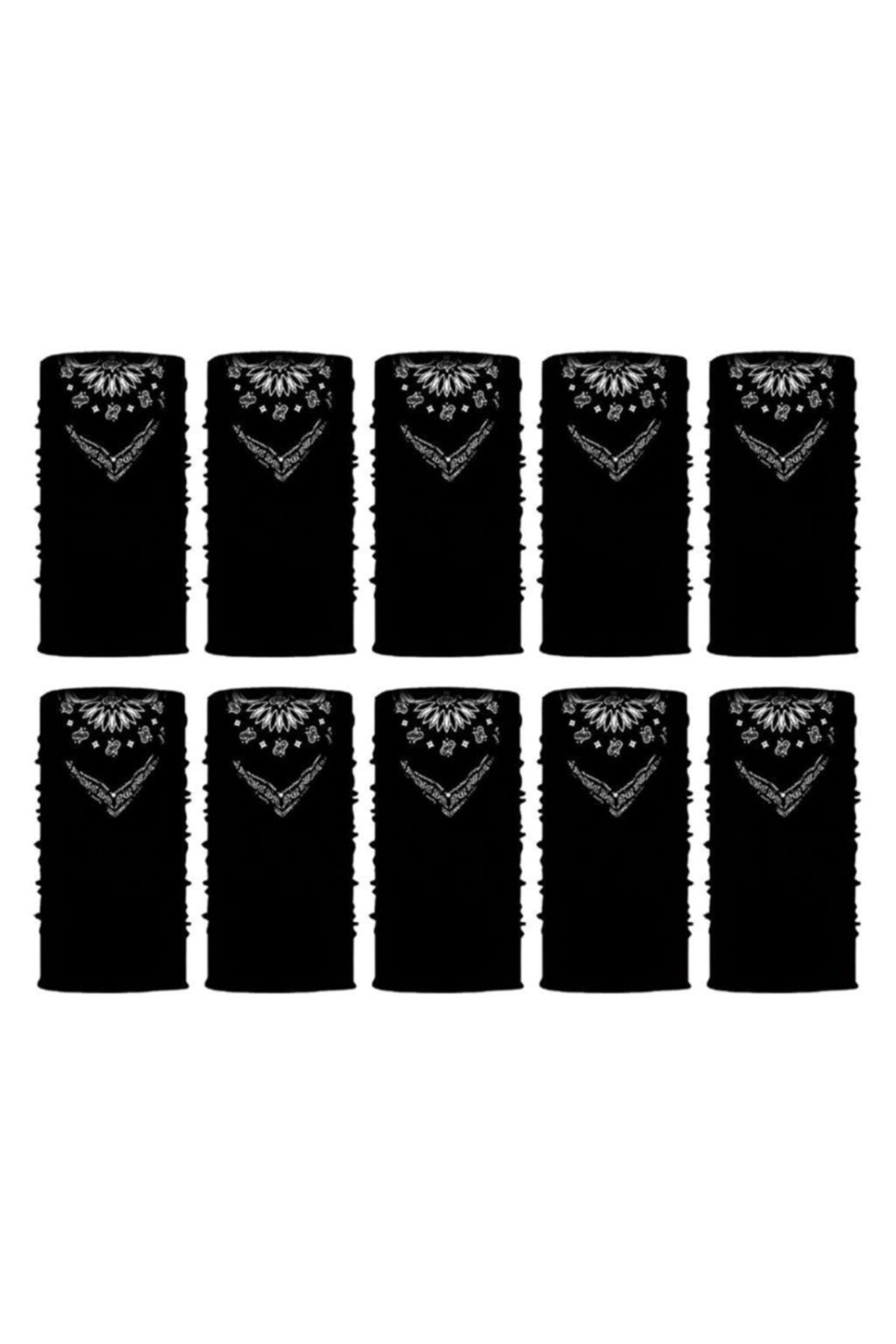 Knmaster Pune Buff Bandana Boyunluk Maske Saç Bandı 10'lu Paket