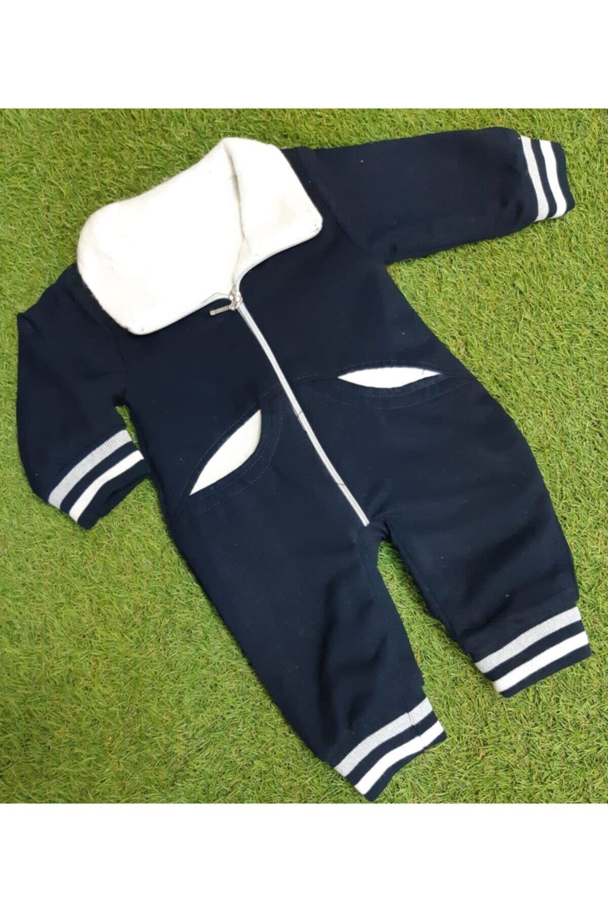 Sönmez Baby Cepli Fermuarlı Yaka Kışlık Bebe Kozmonot Tulum