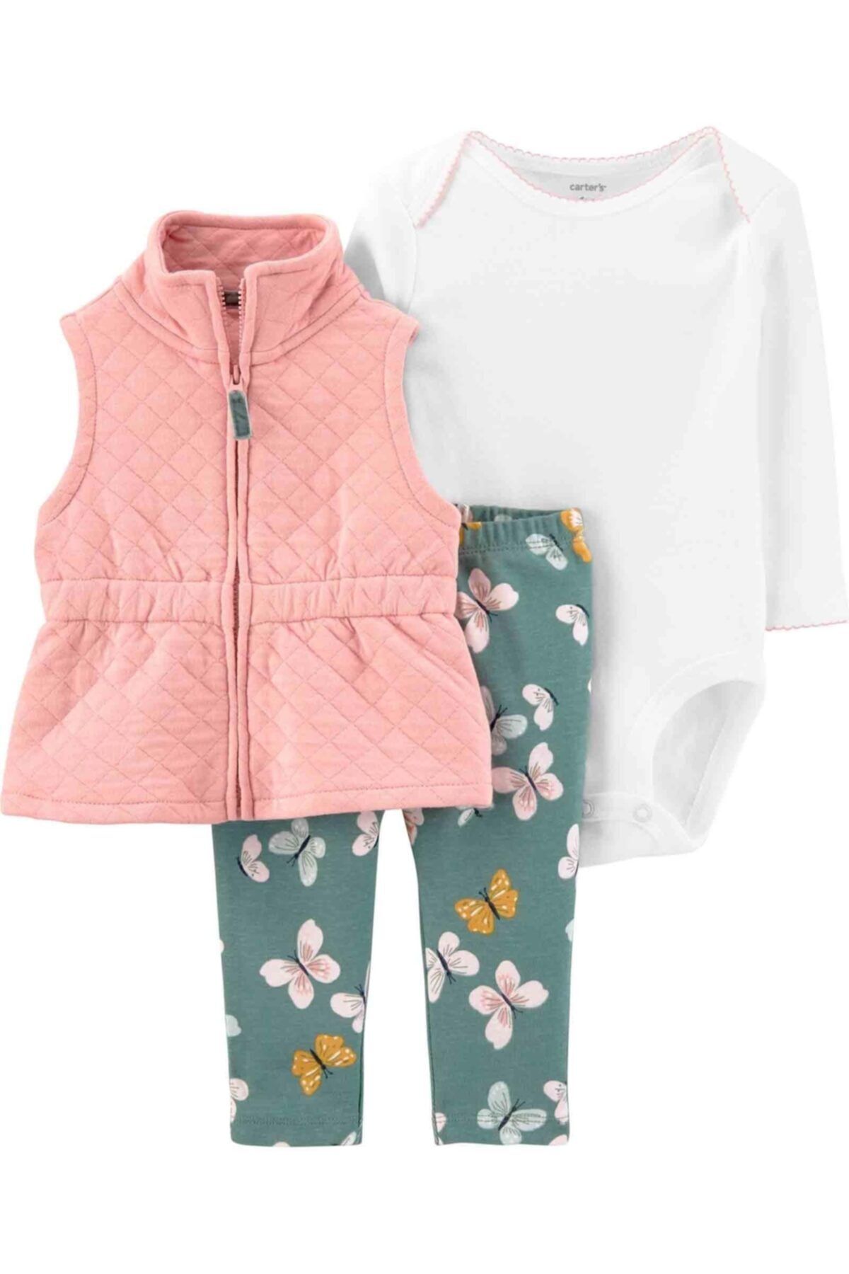Carter's Kız Bebek 3lü Set 1m202010 Pembe