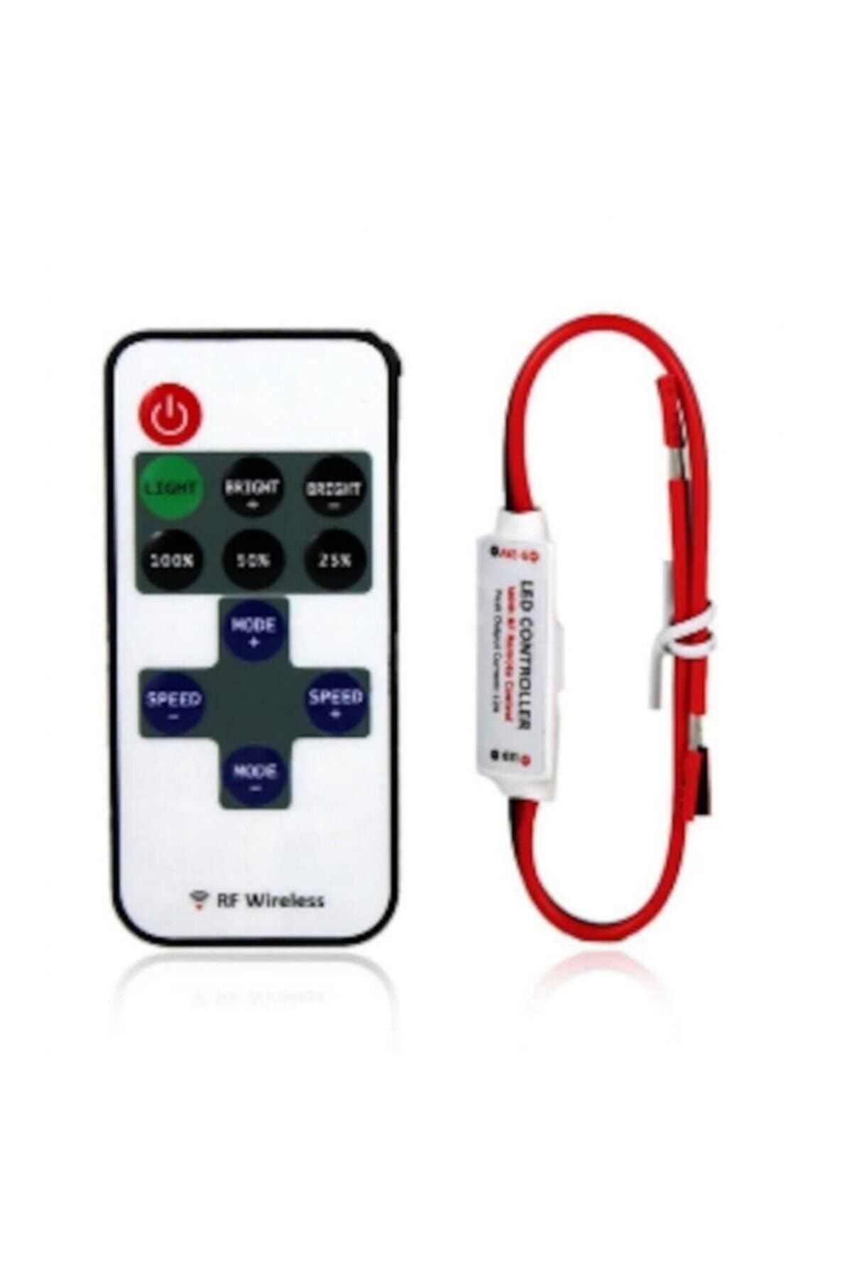 Gtech Rf Uzaktan Kumandalı Şerit Led Dimmer Led Işık Kontrolü 12v/24v