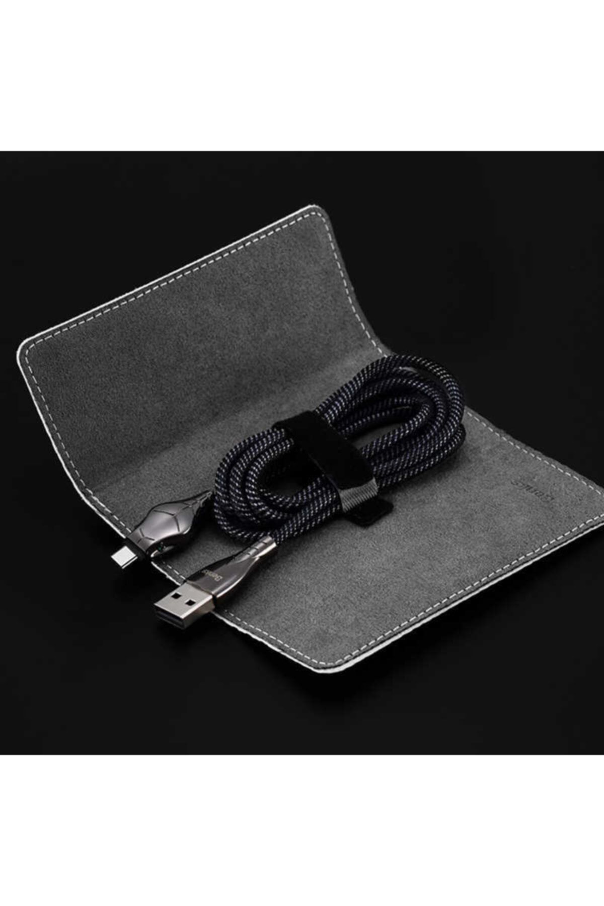 Xiaomi Redmi K40 Gaming Edition Uyumlu 5a Hızlı Sarj 1.2 Metre Örgü Tasarımlı Dayanıklı Type-c Kablo