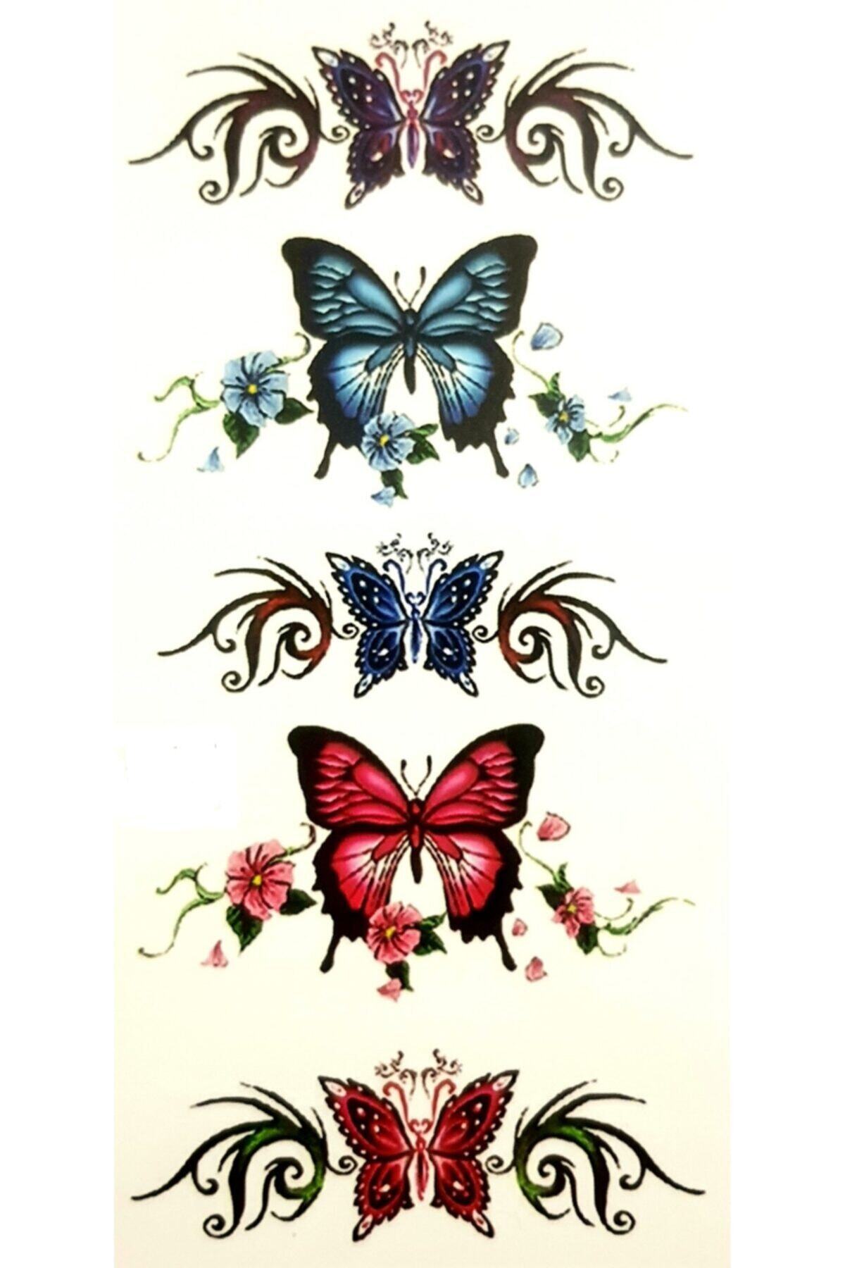 TATTOO TEMPORARY Queentrend Bonbon Kelebek Geçici Dövme