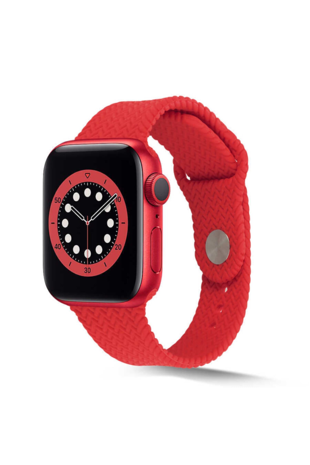 Apple Watch 7 Uyumlu Kordon 45mm 7 Kademeli Hasır Örgü Krd-37