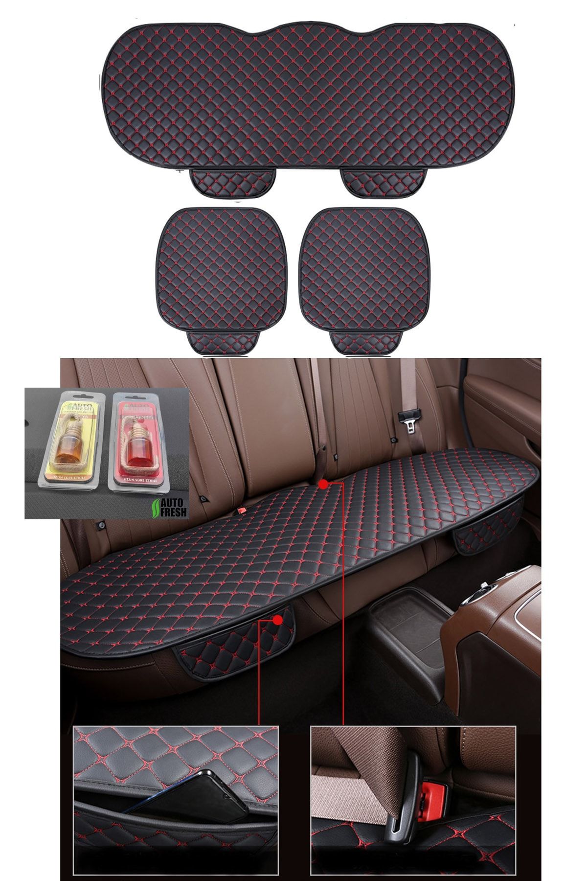 AutoFresh Opel Corsa B 1995 – 2000  Uyumlu Koltuk Ve Kılıf Koruyucu Alt Deri Serme Lüks Yeni Model