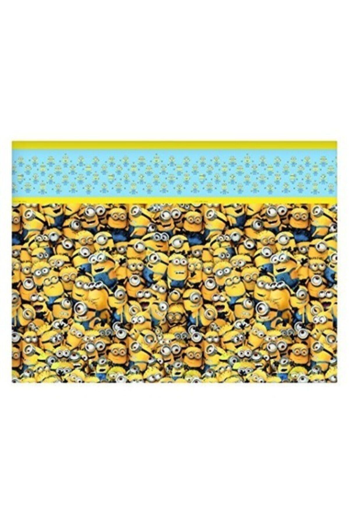OZCMAX Minions Temalı Plastik Masa Örtüsü 120x180 Cm
