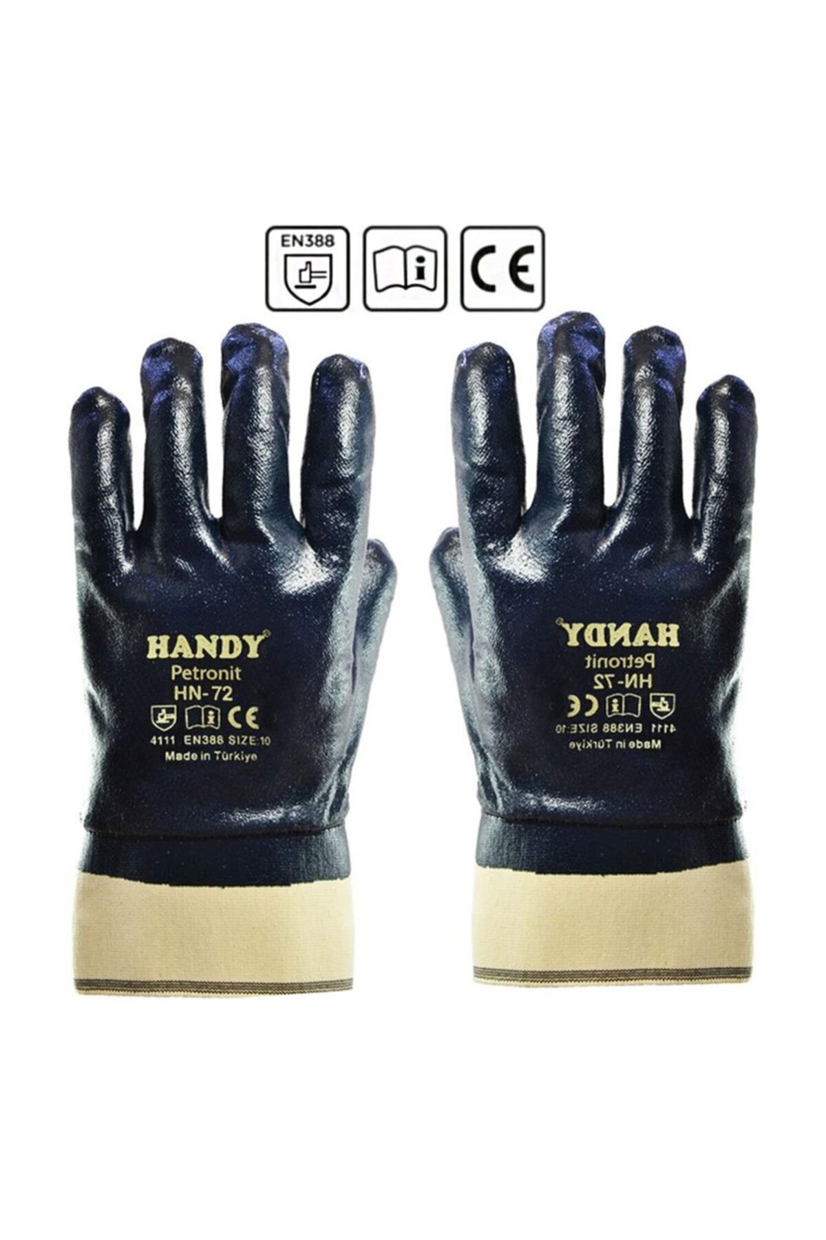 Handy Hn-72 Nitril Petrolcu Eldiveni Metal Inşaat Sanayi No:10