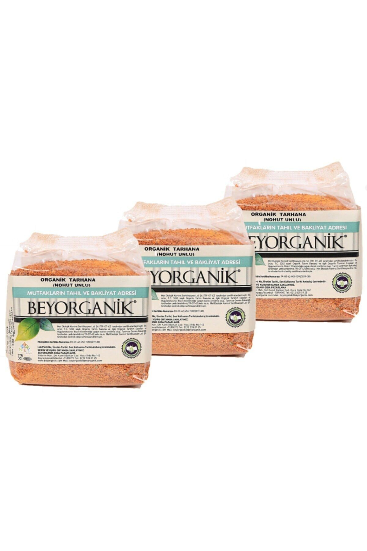 BEYORGANİK Organik Tarhana Nohut Unlu 300 Gr * 3 Adet (toplam 1200 Gr)