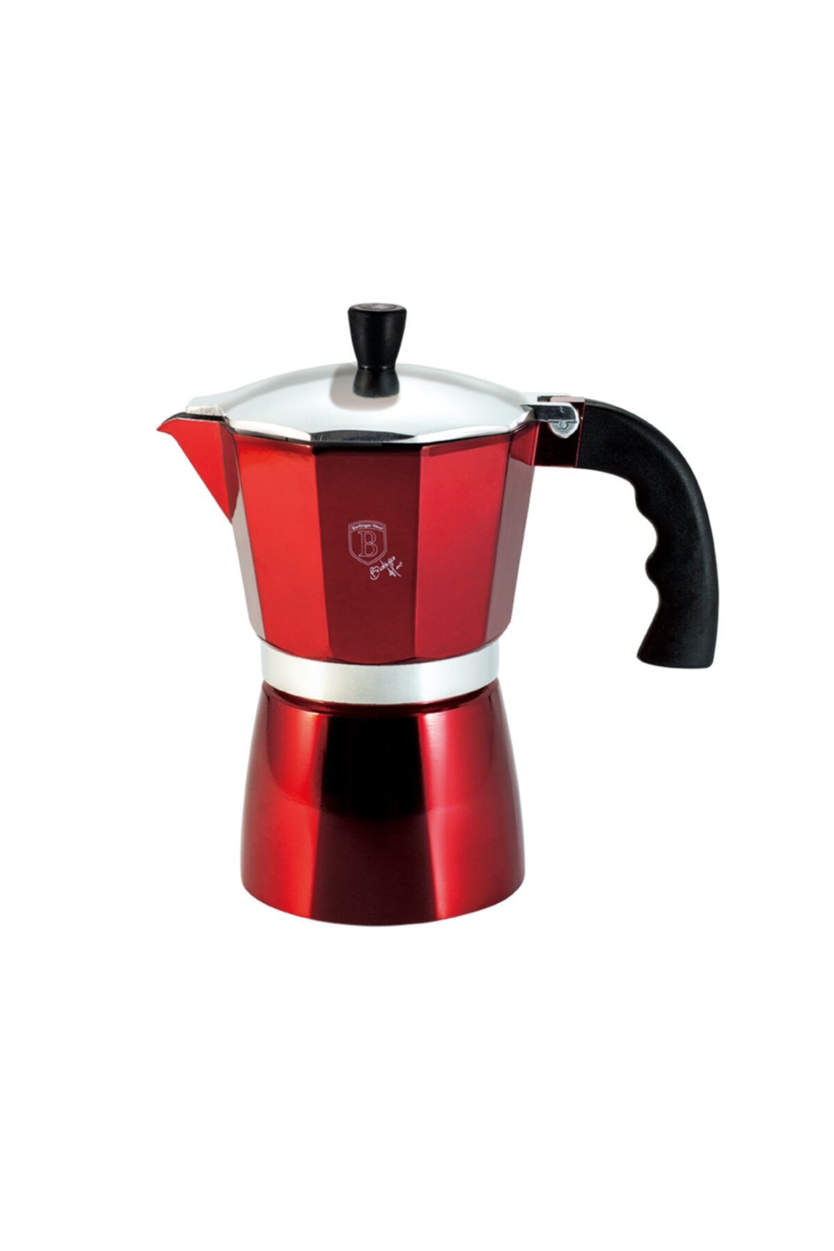 TİVOLİ By Berlinger Haus Kahve Makinesi 6 Fincan Metallic Line Burgundy Edition