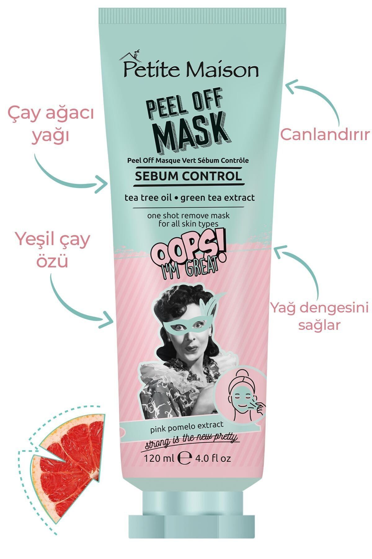 Petite Maison Sebum Dengeleyici Soyulabilir Maske 120 ml