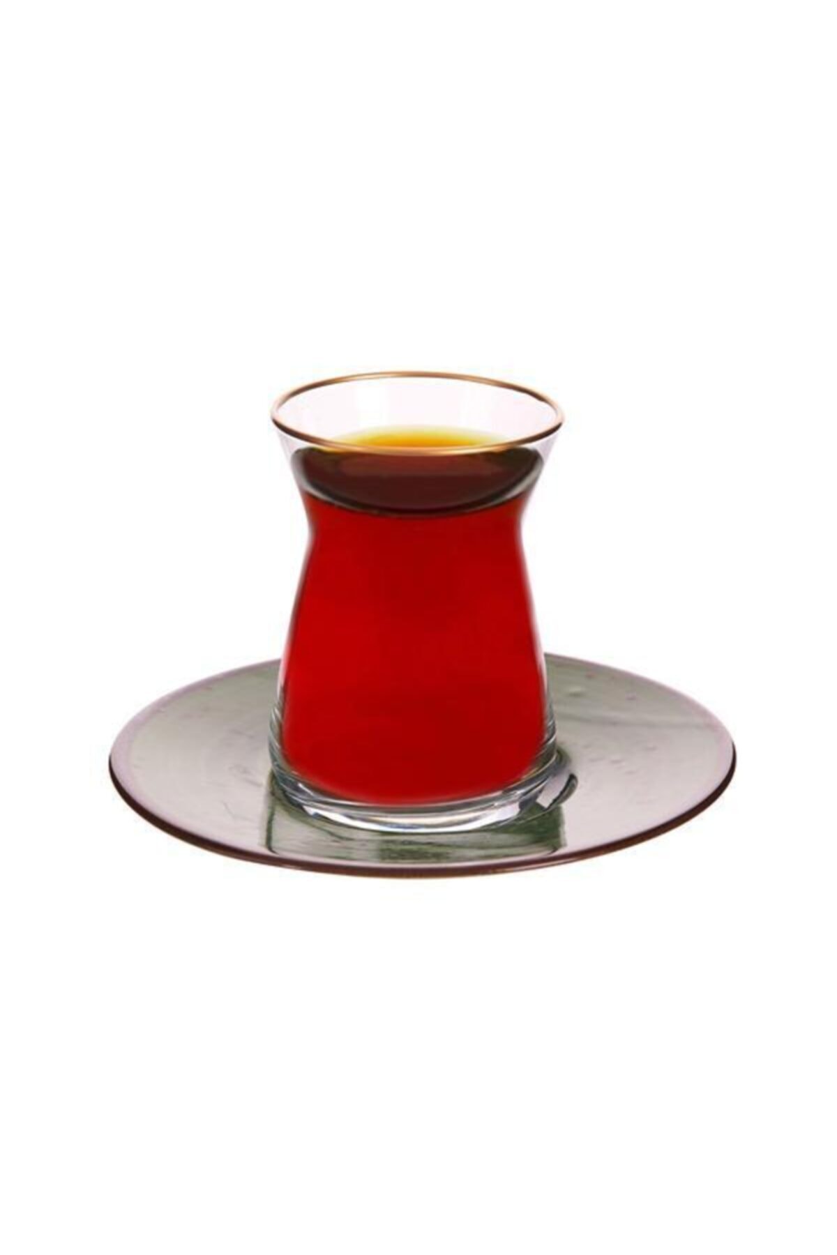Tulü Porselen Tulu Porselen Heybeli Çay Tabağı - Yeşil - 13 Cm
