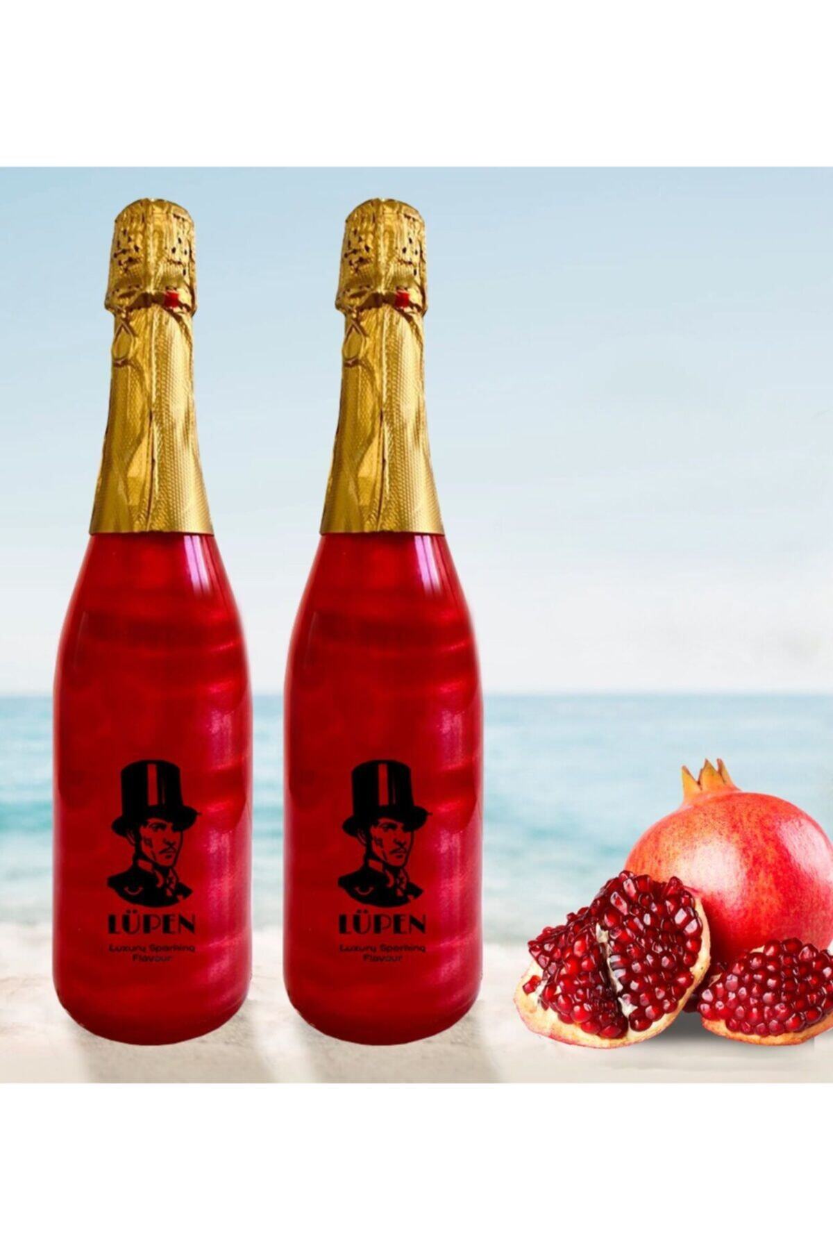 Lüpen Alkolsüz Simli Gazoz Nar Aromalı 750 ml 2 Adet